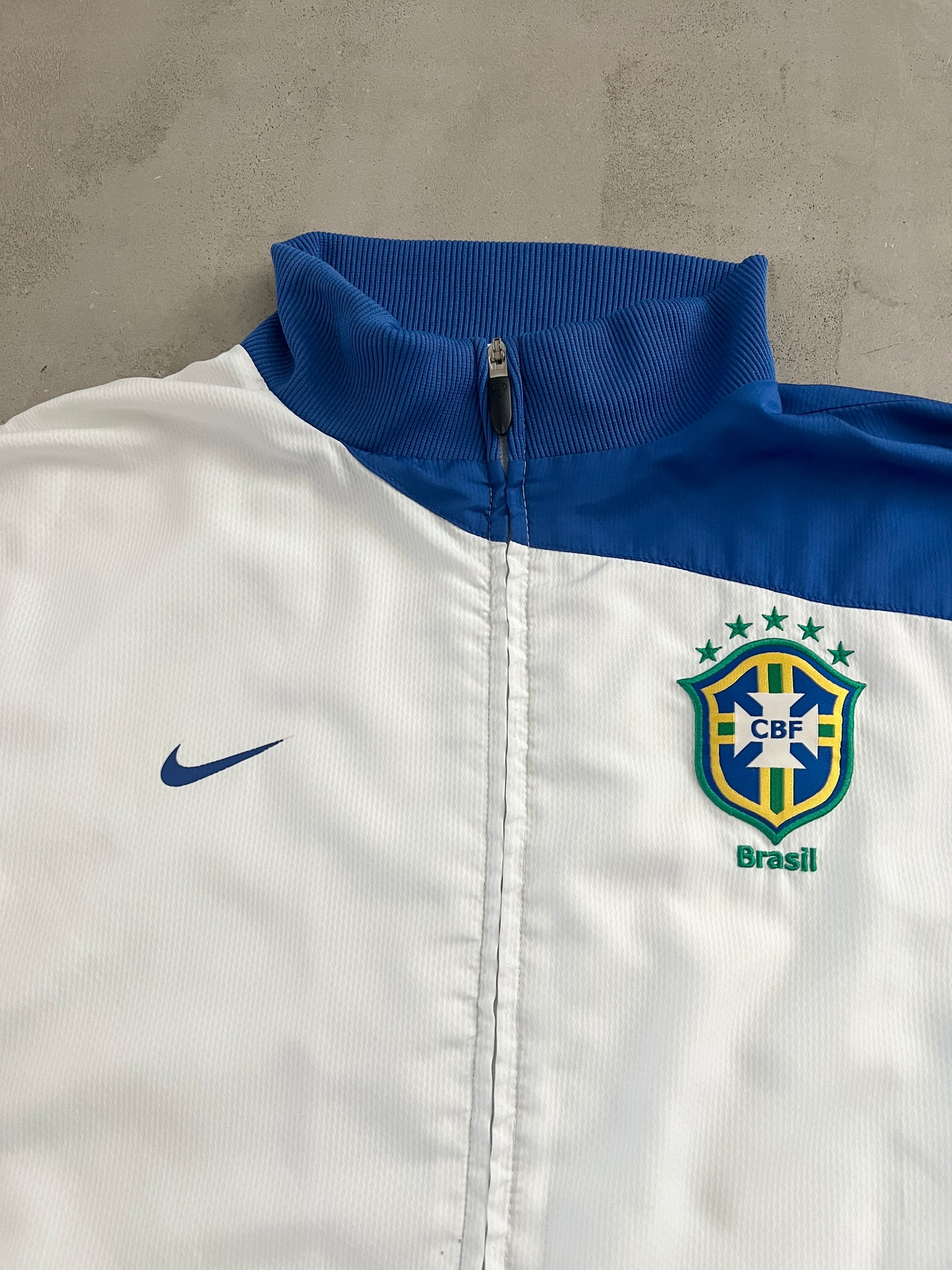 WHITE BRAZIL NIKE JACKET - 2000S - L