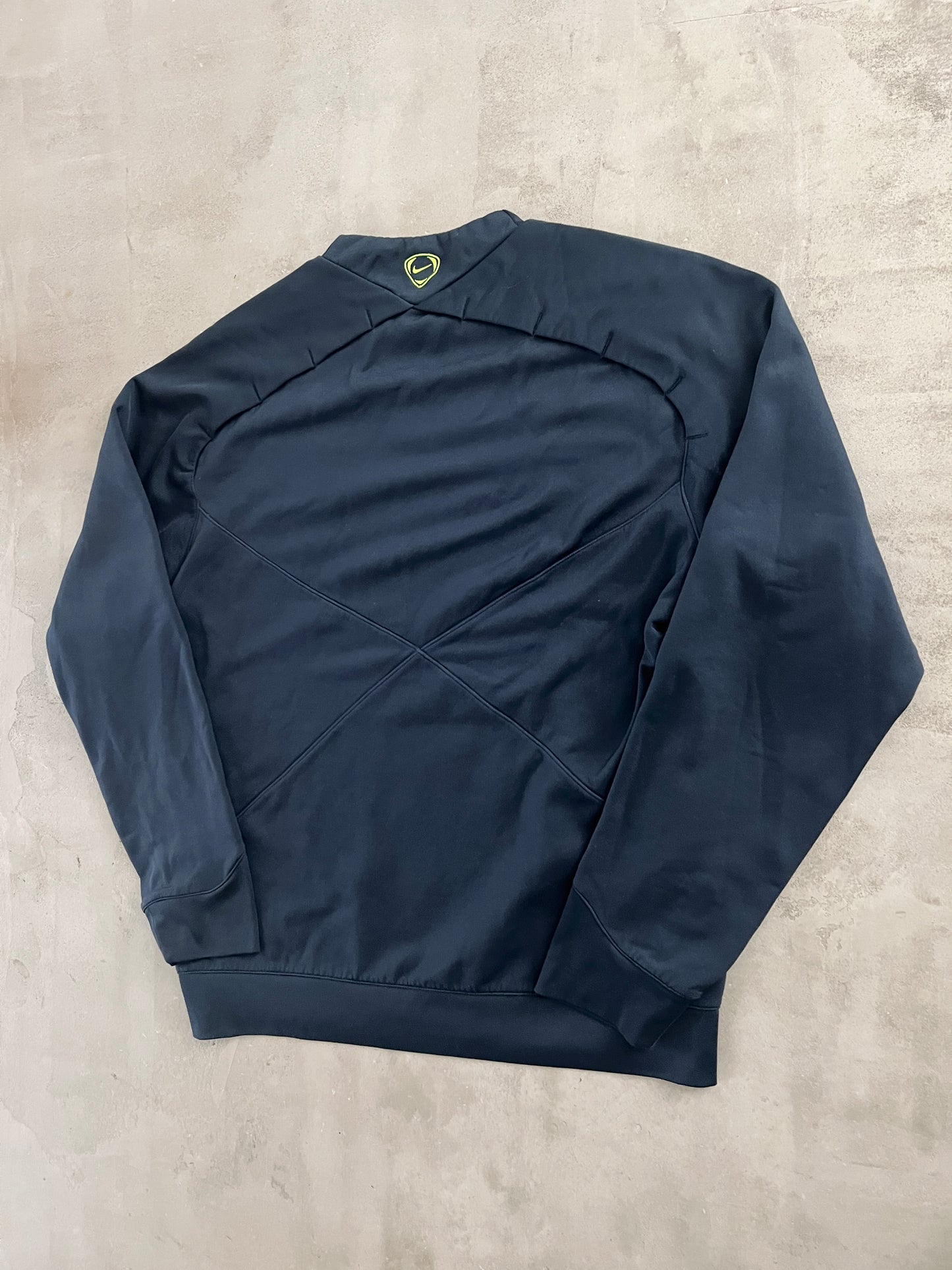 NAVY FC BARCELONA NIKE SWEATER - 2000S - L/M
