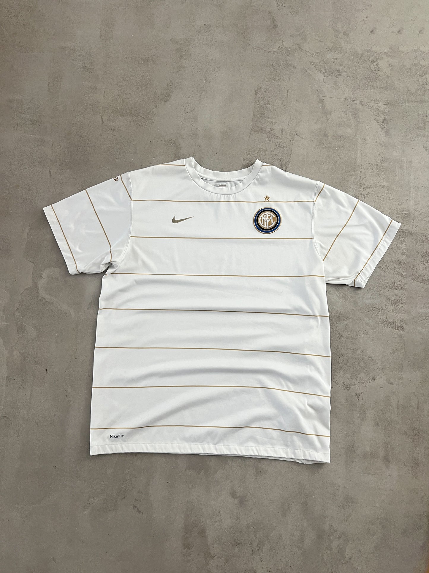 WHITE INTER MILAN NIKE JERSEY - 2000S - L
