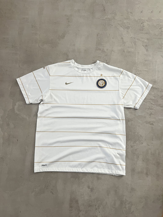 WHITE INTER MILAN NIKE JERSEY - 2000S - L