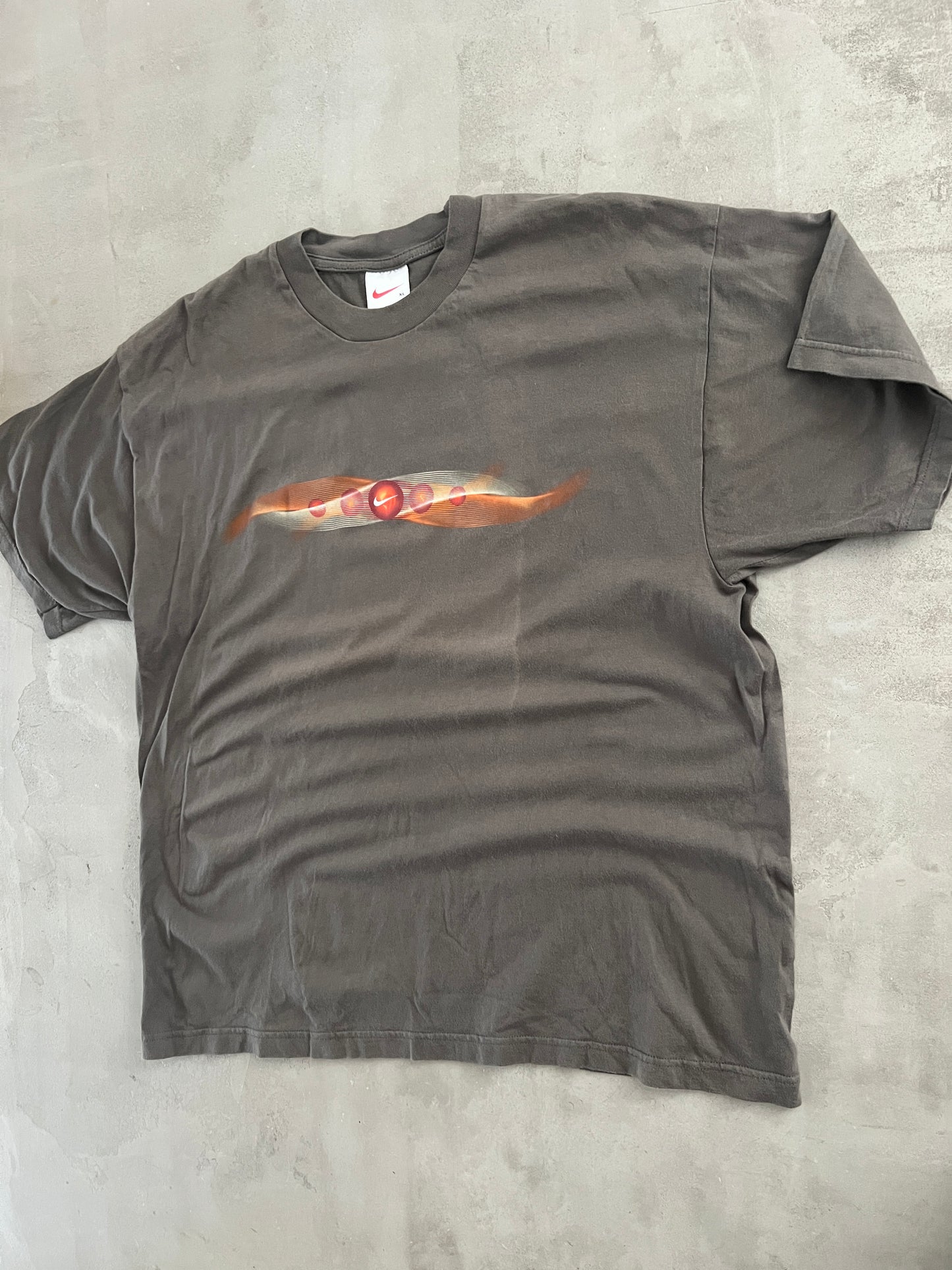 FADED GREY NIKE TEE - 1990S - XL