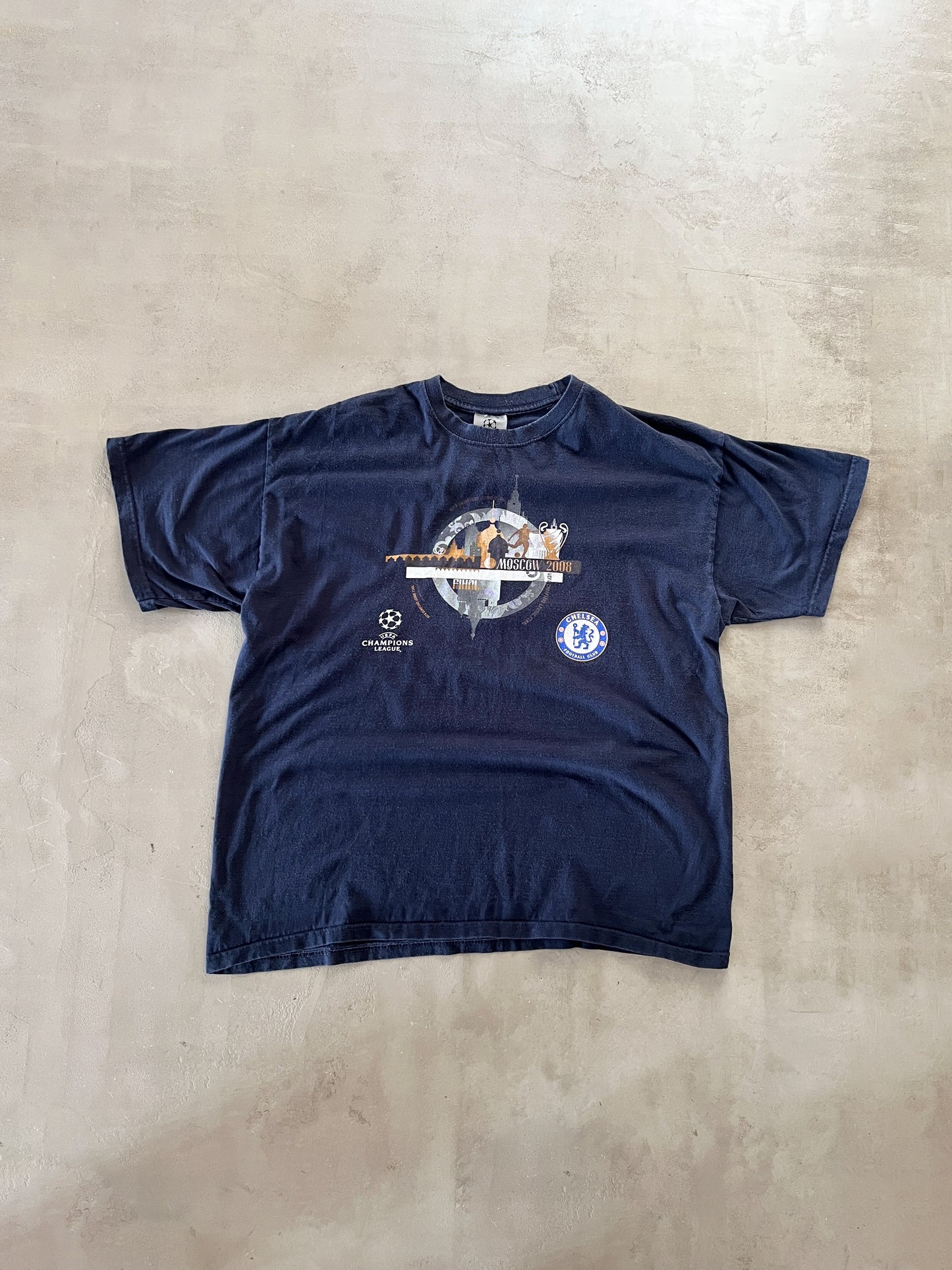 NAVY CHELSEA CHAMPIONS LEAGUE TEE - 2000S - L/M
