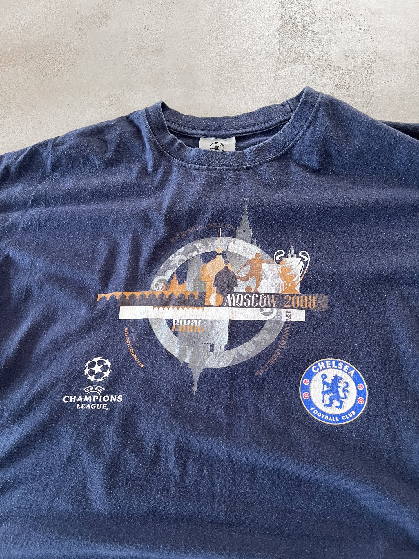 NAVY CHELSEA CHAMPIONS LEAGUE TEE - 2000S - L/M