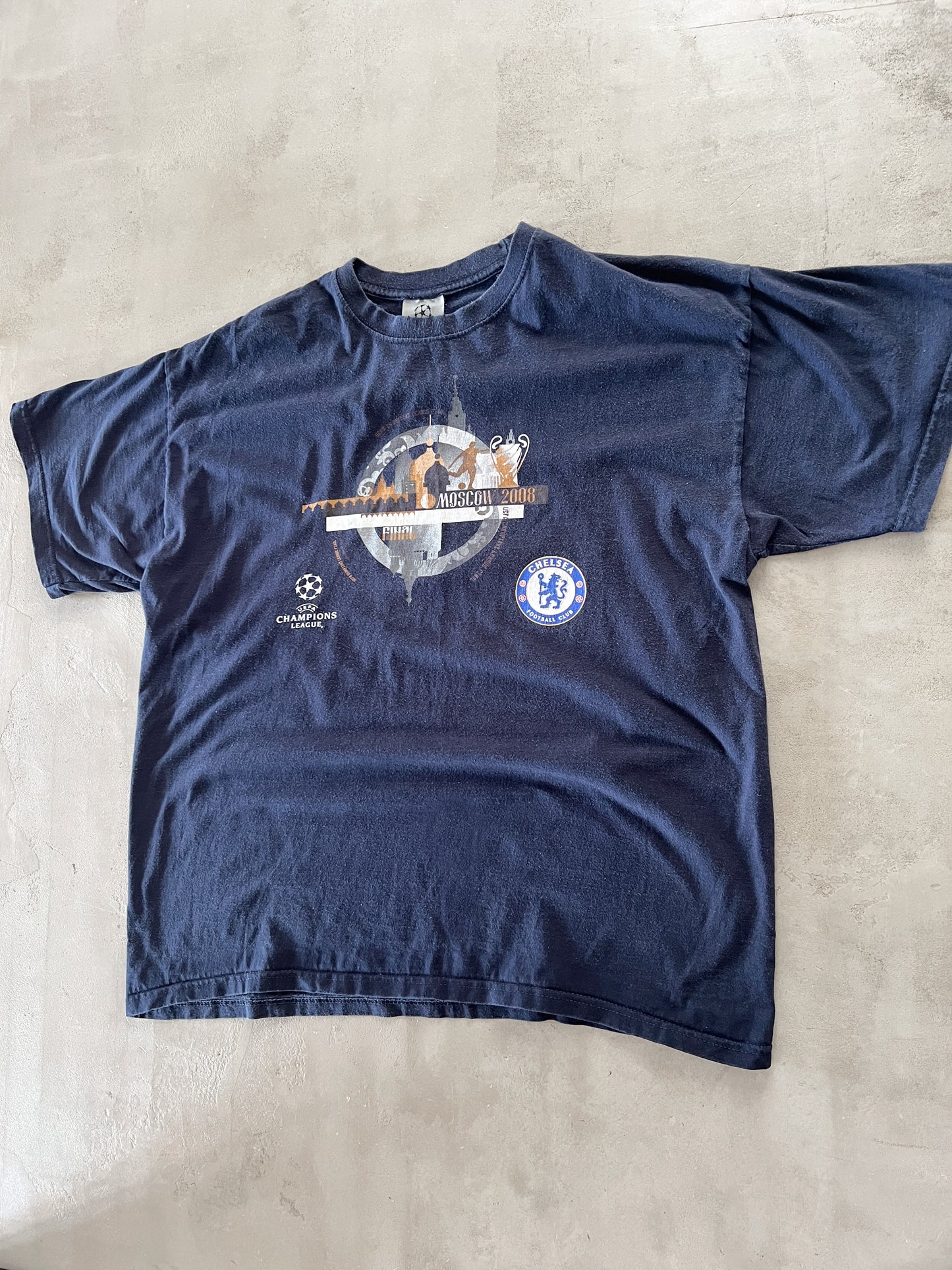 NAVY CHELSEA CHAMPIONS LEAGUE TEE - 2000S - L/M