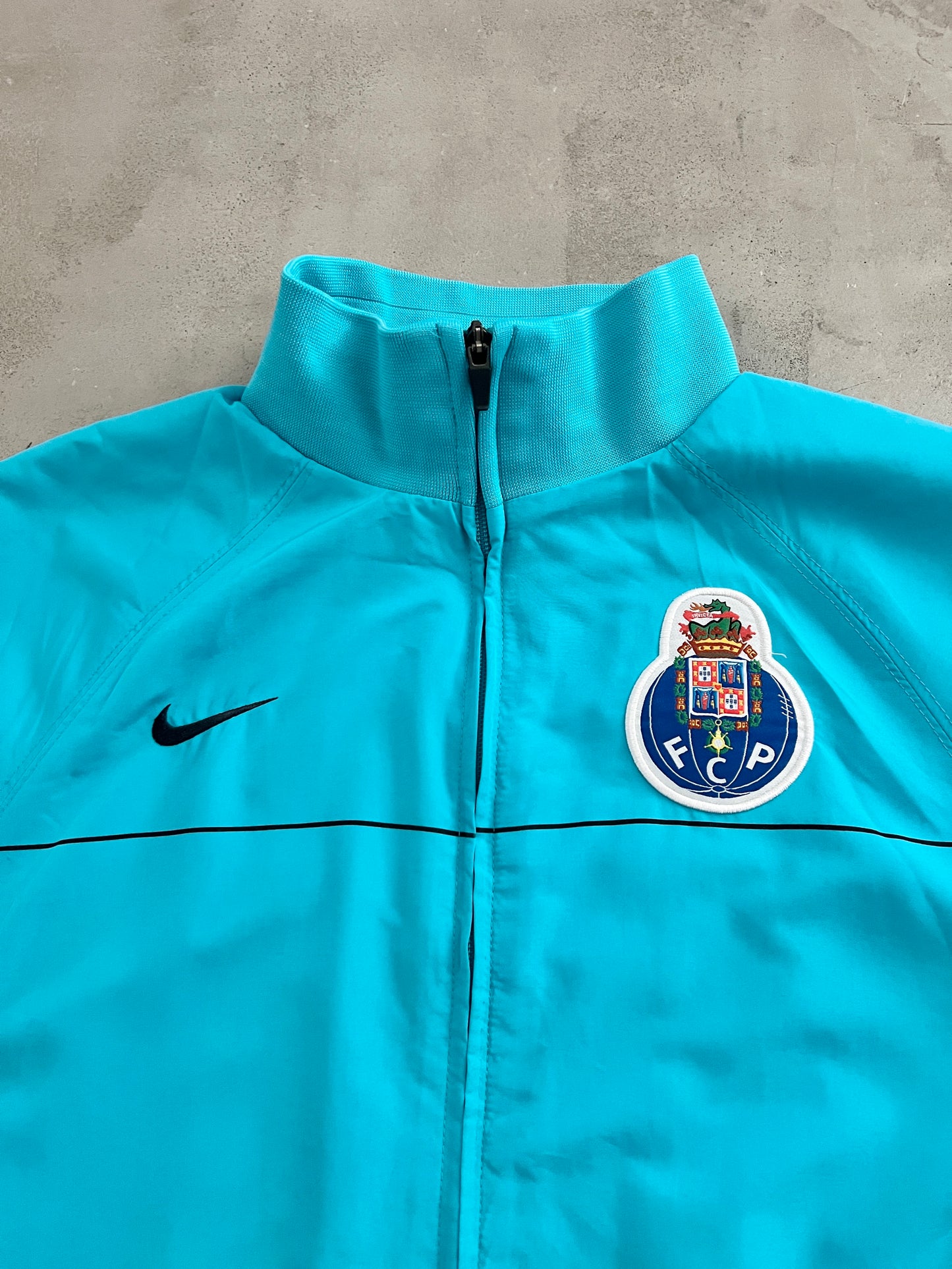 BABY BLUE FC PORTO NIKE JACKET - 2000S - L