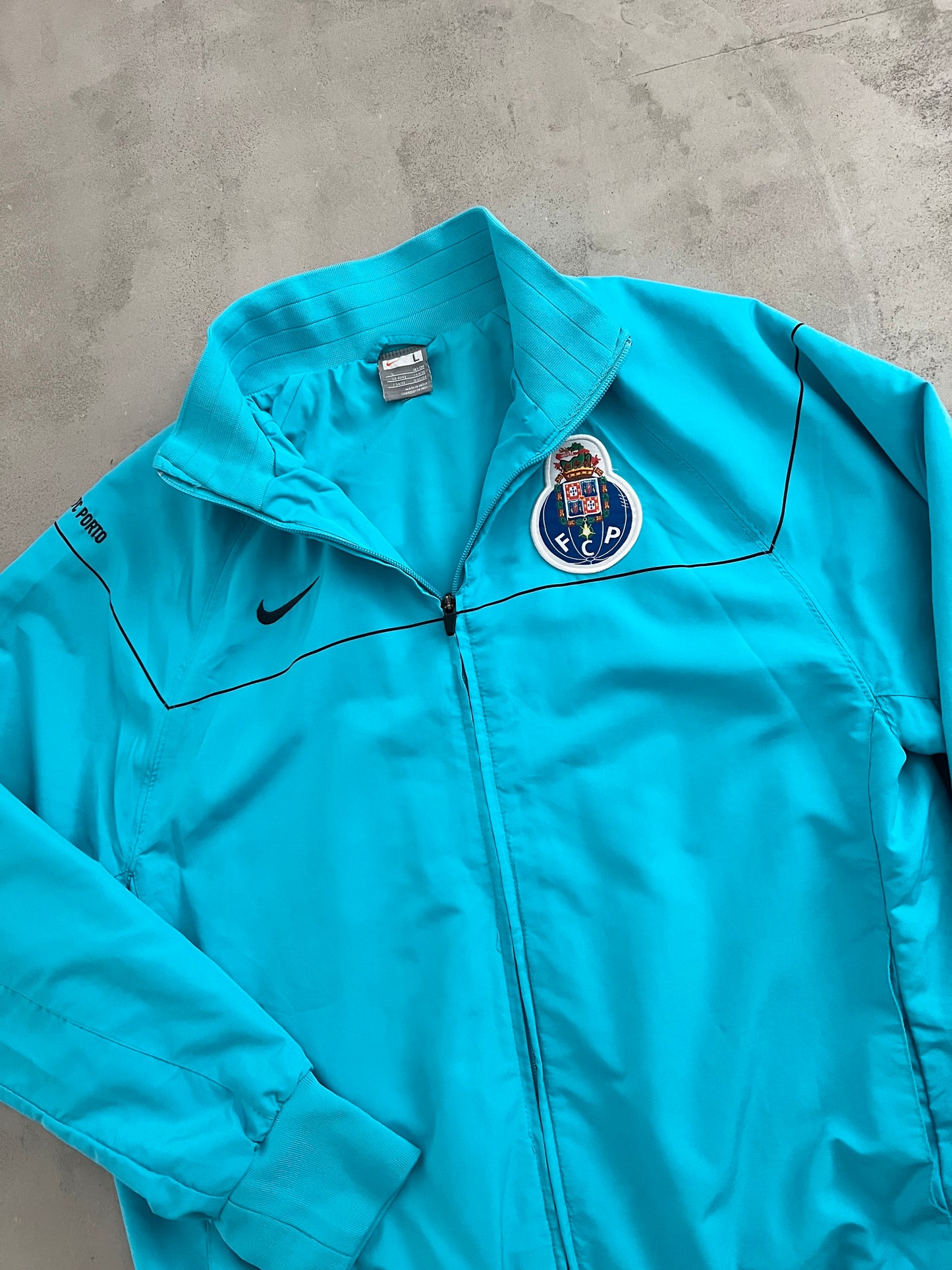 BABY BLUE FC PORTO NIKE JACKET - 2000S - L