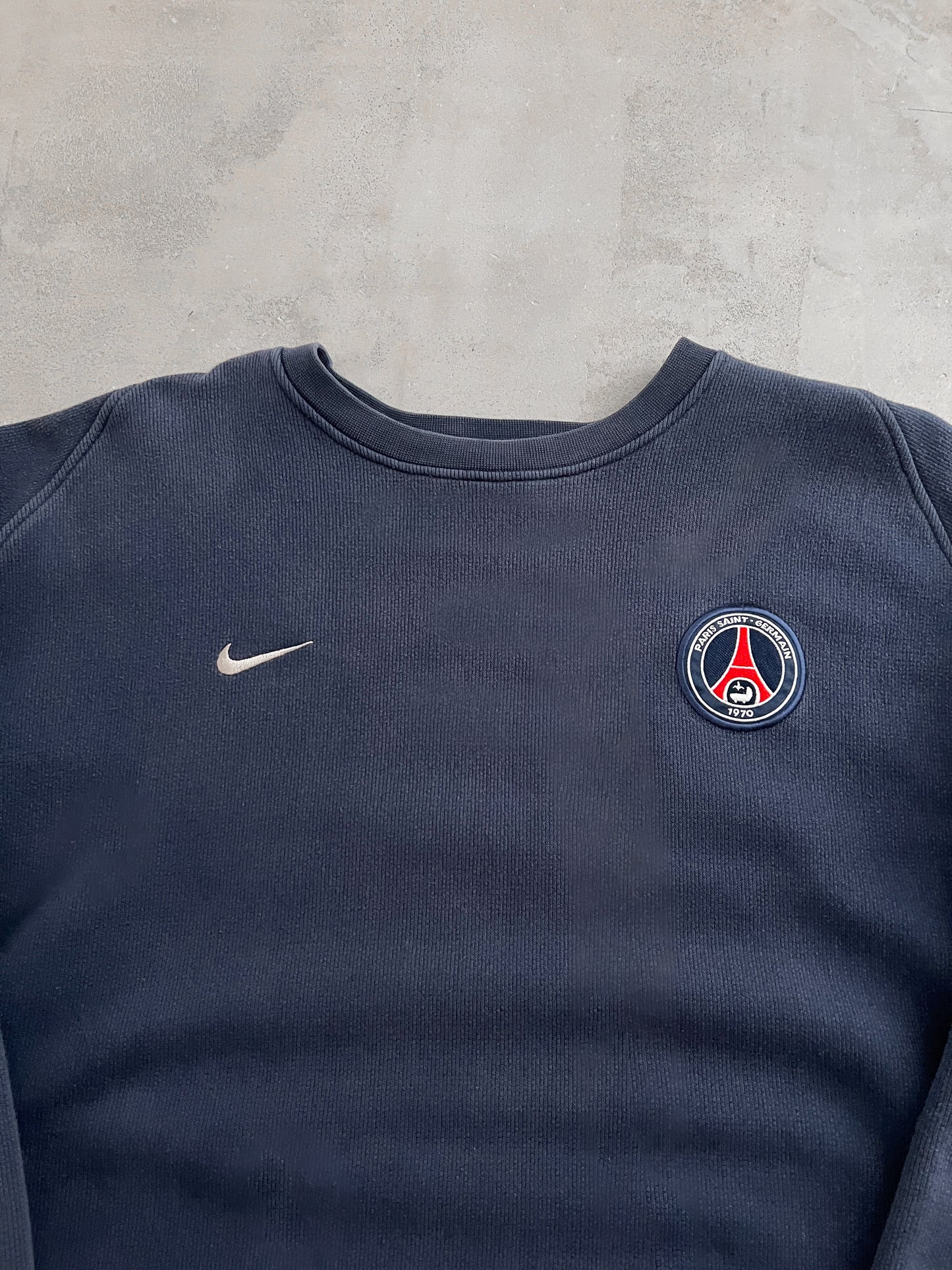 NAVY/CREME PSG NIKE SWEATER - 2000S - XL