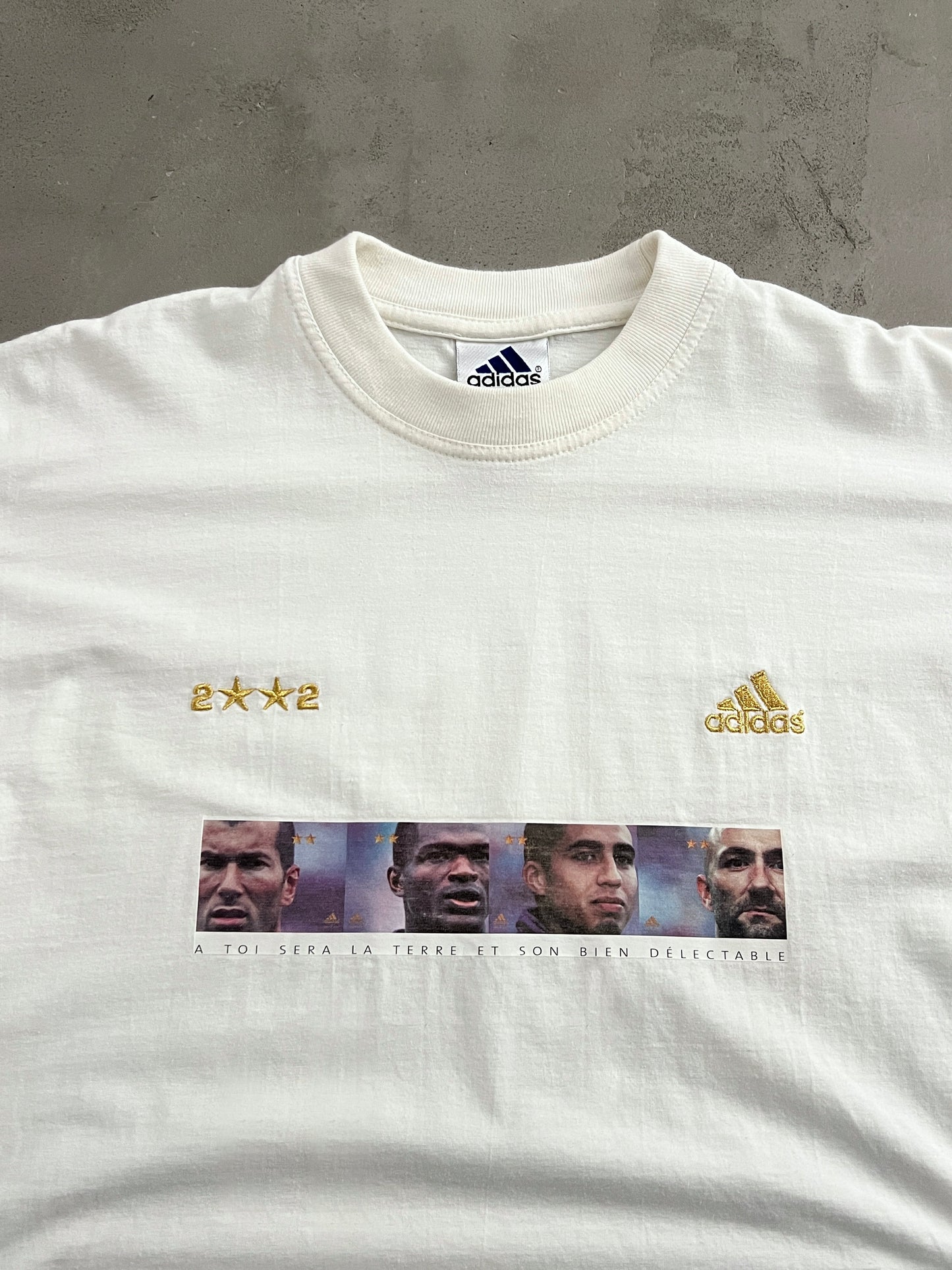 WHITE FRANCE FOOTBALL TEE - 2000S - M/S