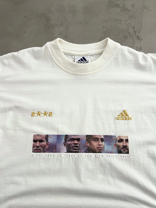 WHITE FRANCE FOOTBALL TEE - 2000S - M/S