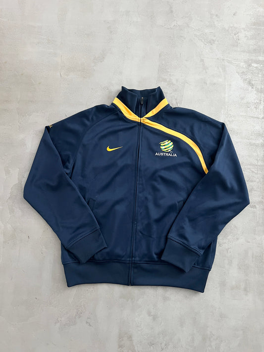 NAVY AUSTRALIA FOOTBALL NIKE JACKET - 2000S - L