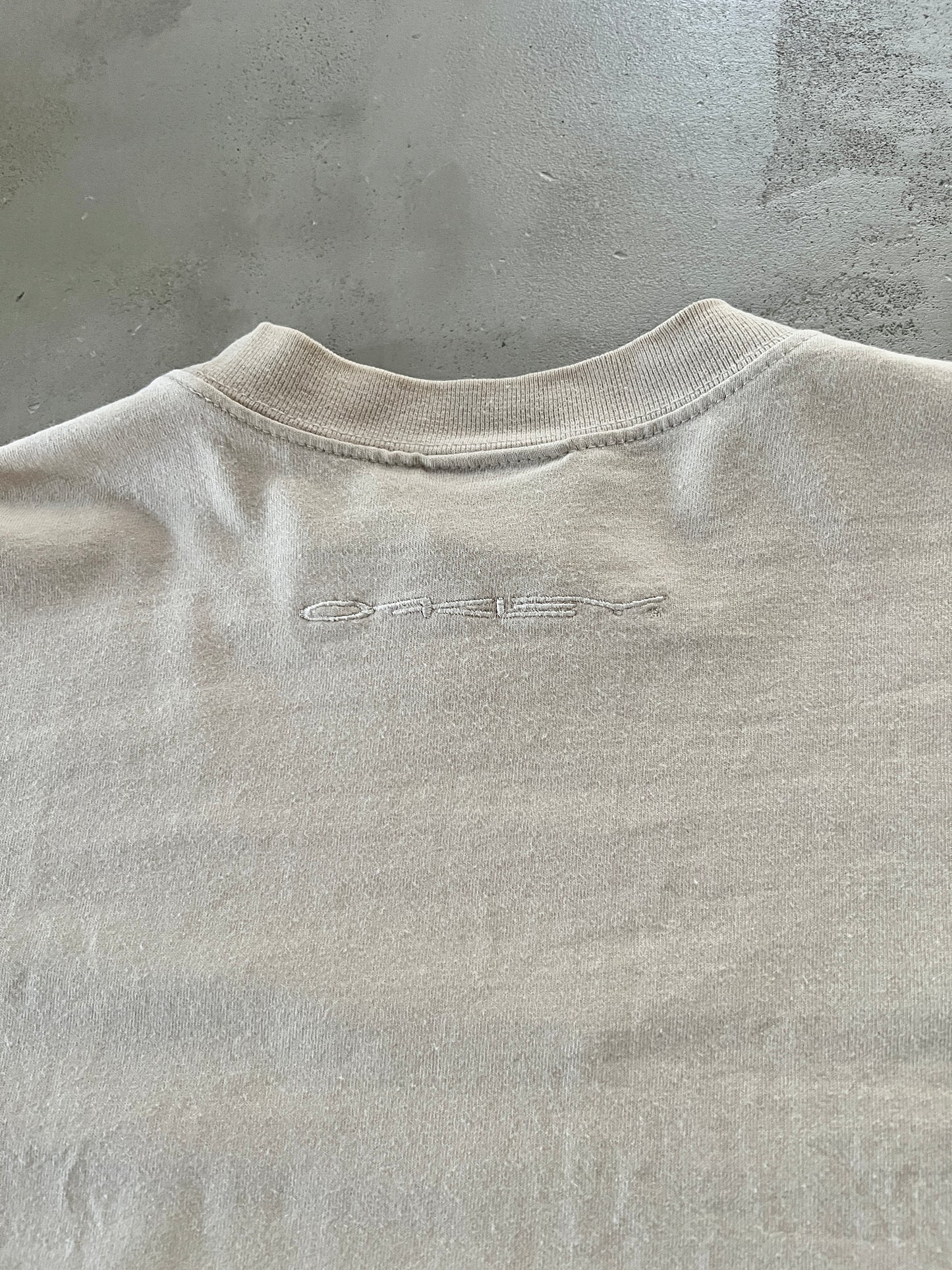 CREME OAKLEY SOFTWARE TEE - 1990S - L
