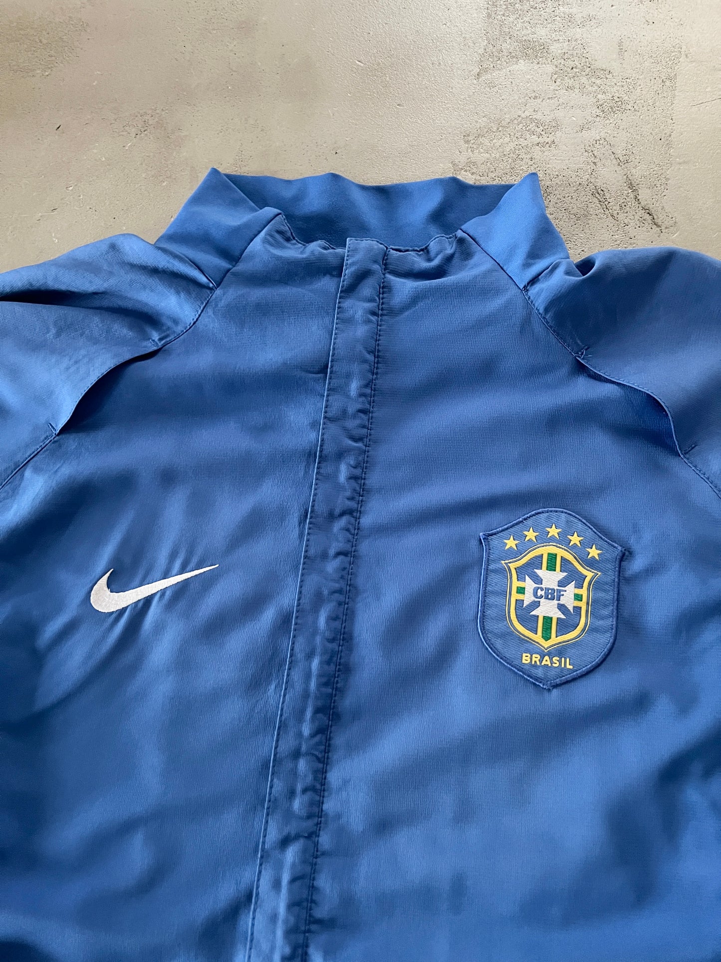 BLUE BRAZIL NIKE TRACK JACKET - 2000S - S