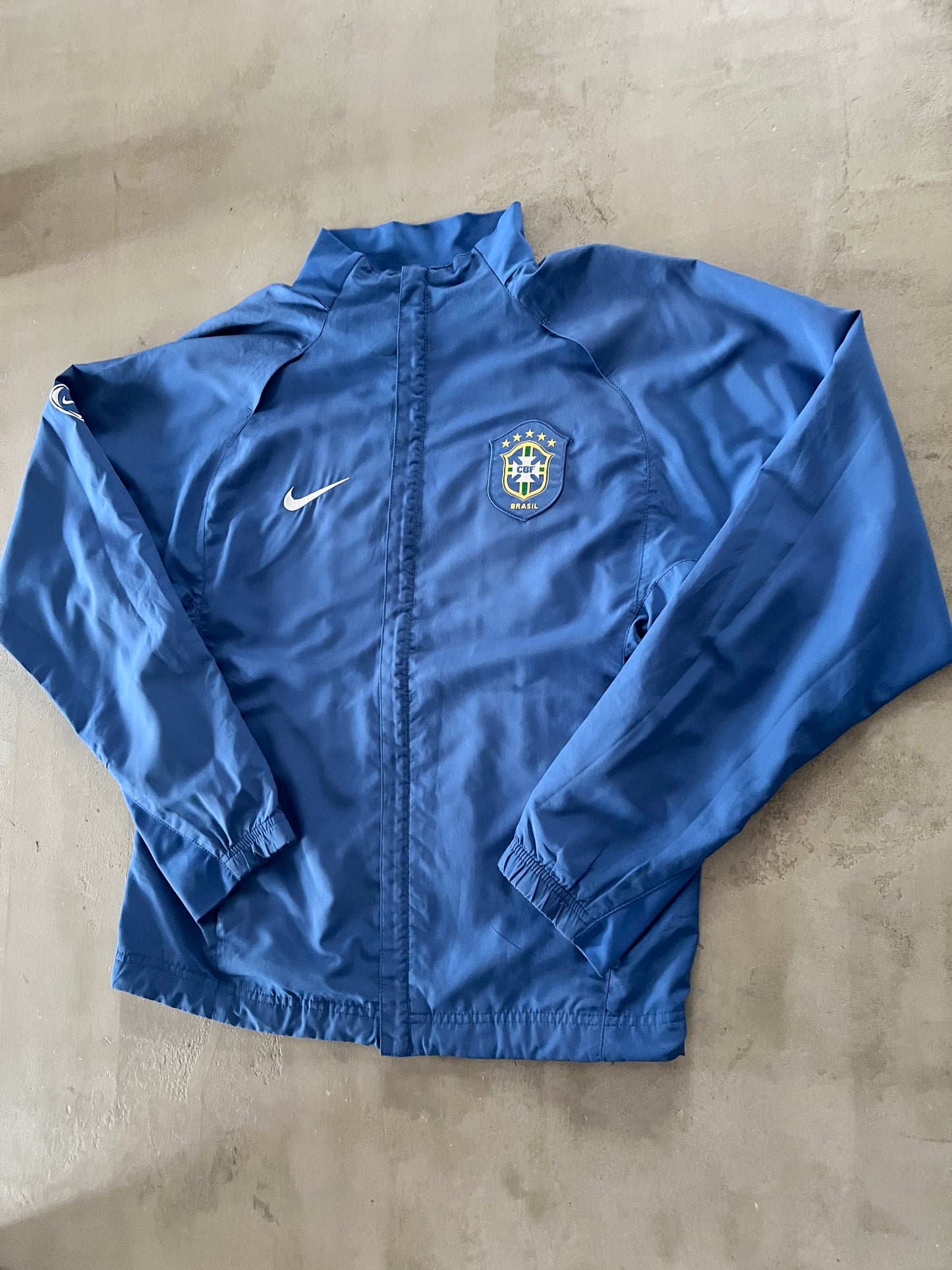 BLUE BRAZIL NIKE TRACK JACKET - 2000S - S