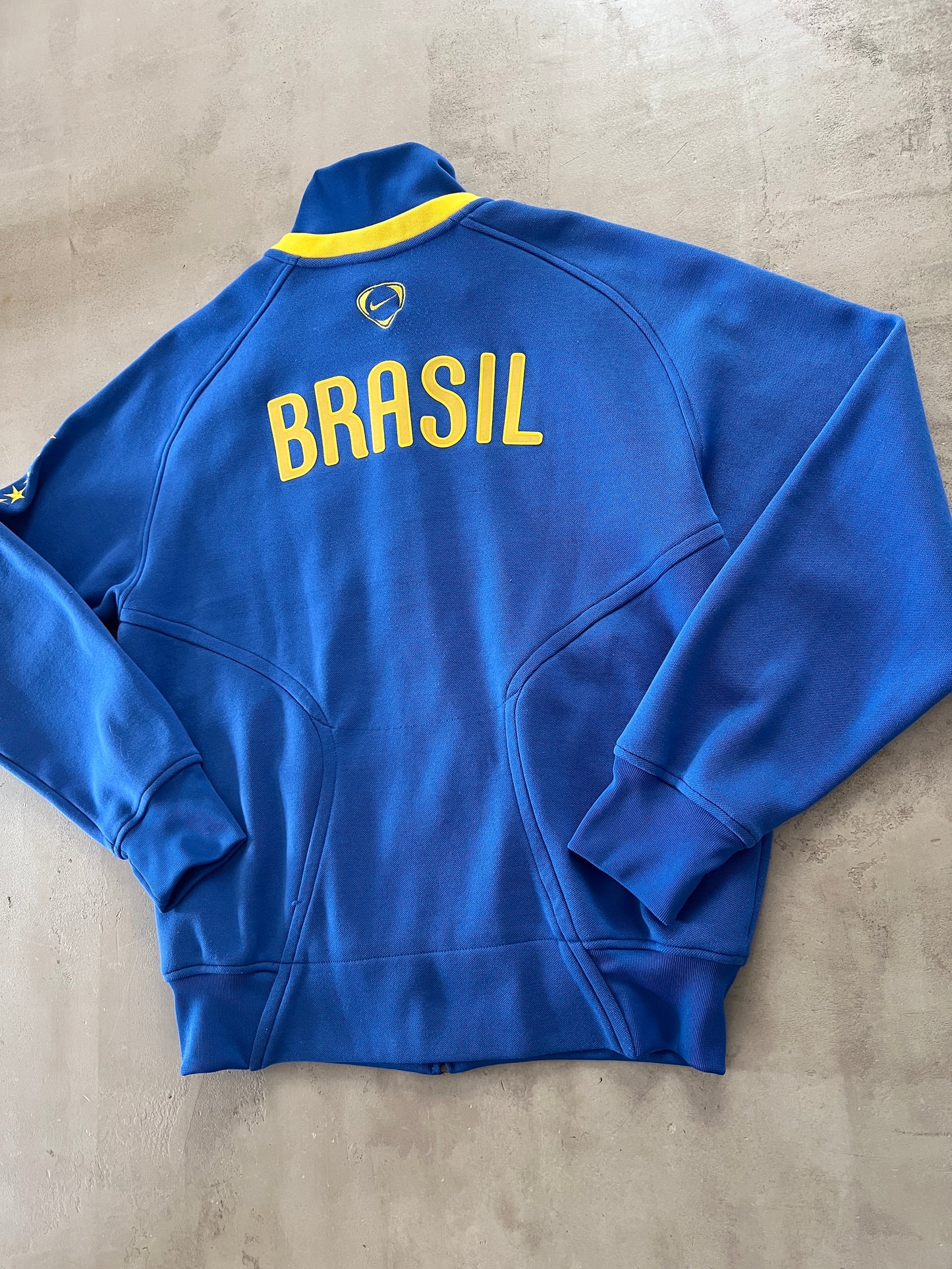 BLUE BRAZIL NIKE TRACK JACKET - 2000S - L