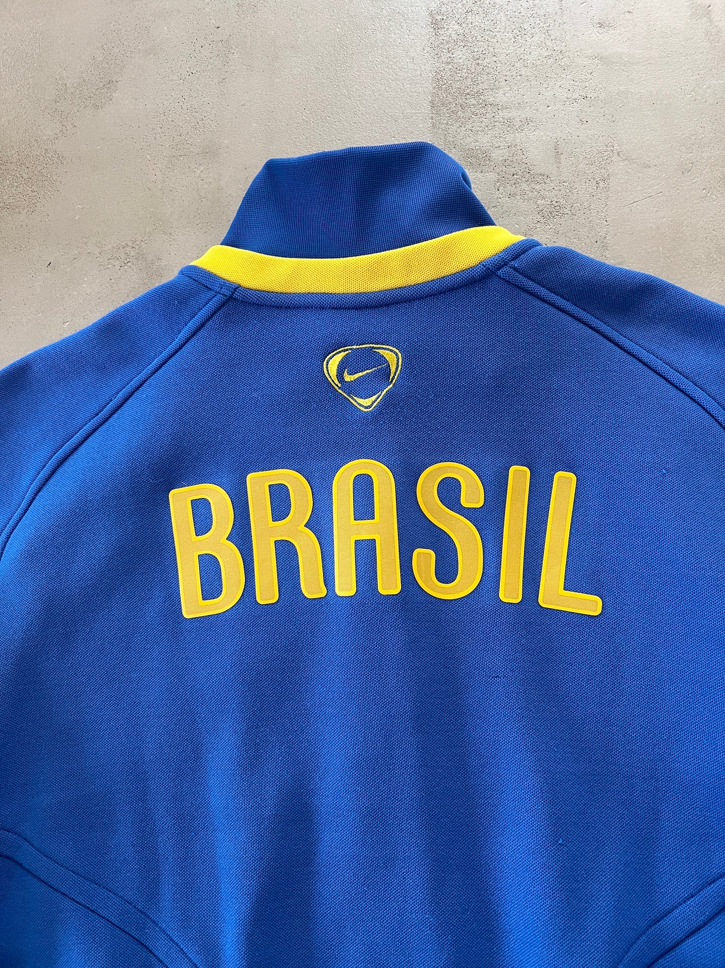 BLUE BRAZIL NIKE TRACK JACKET - 2000S - L