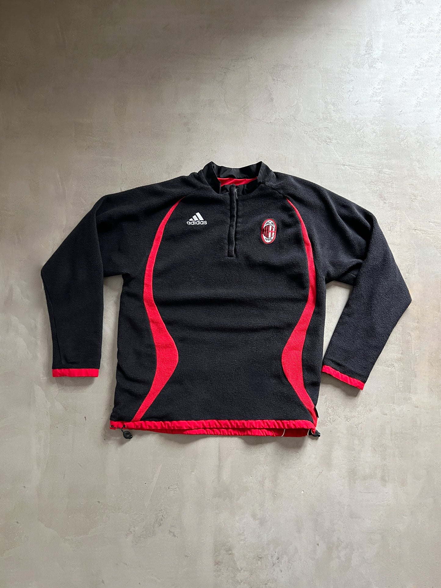 BLACK/RED REVERSIBLE AC MILAN JACKET - 2000S - L/XL