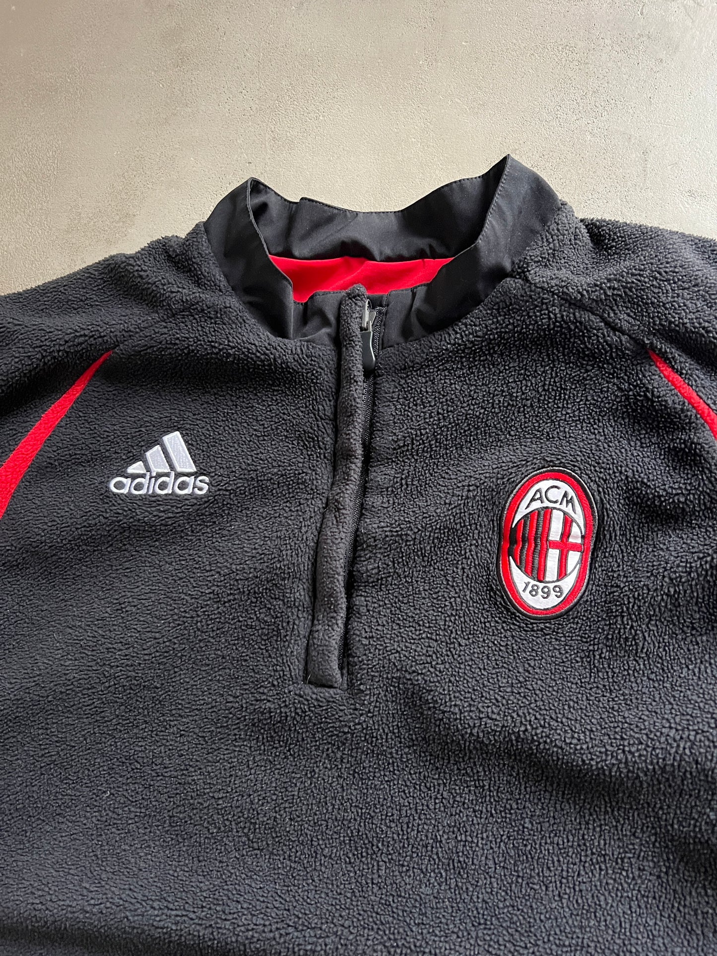 BLACK/RED REVERSIBLE AC MILAN JACKET - 2000S - L/XL