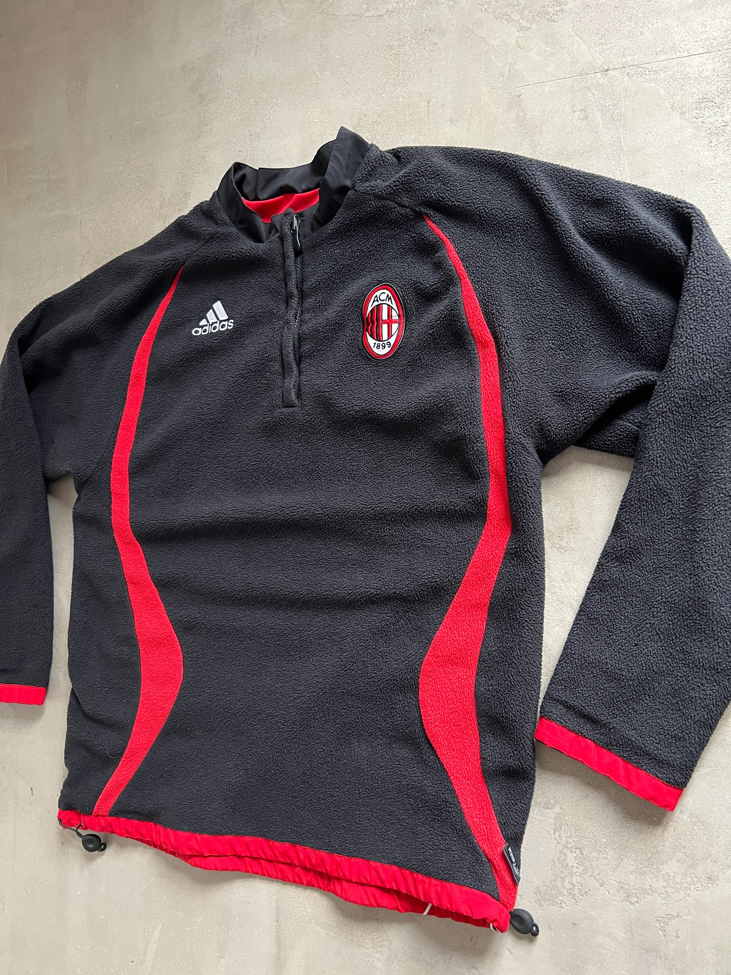 BLACK/RED REVERSIBLE AC MILAN JACKET - 2000S - L/XL