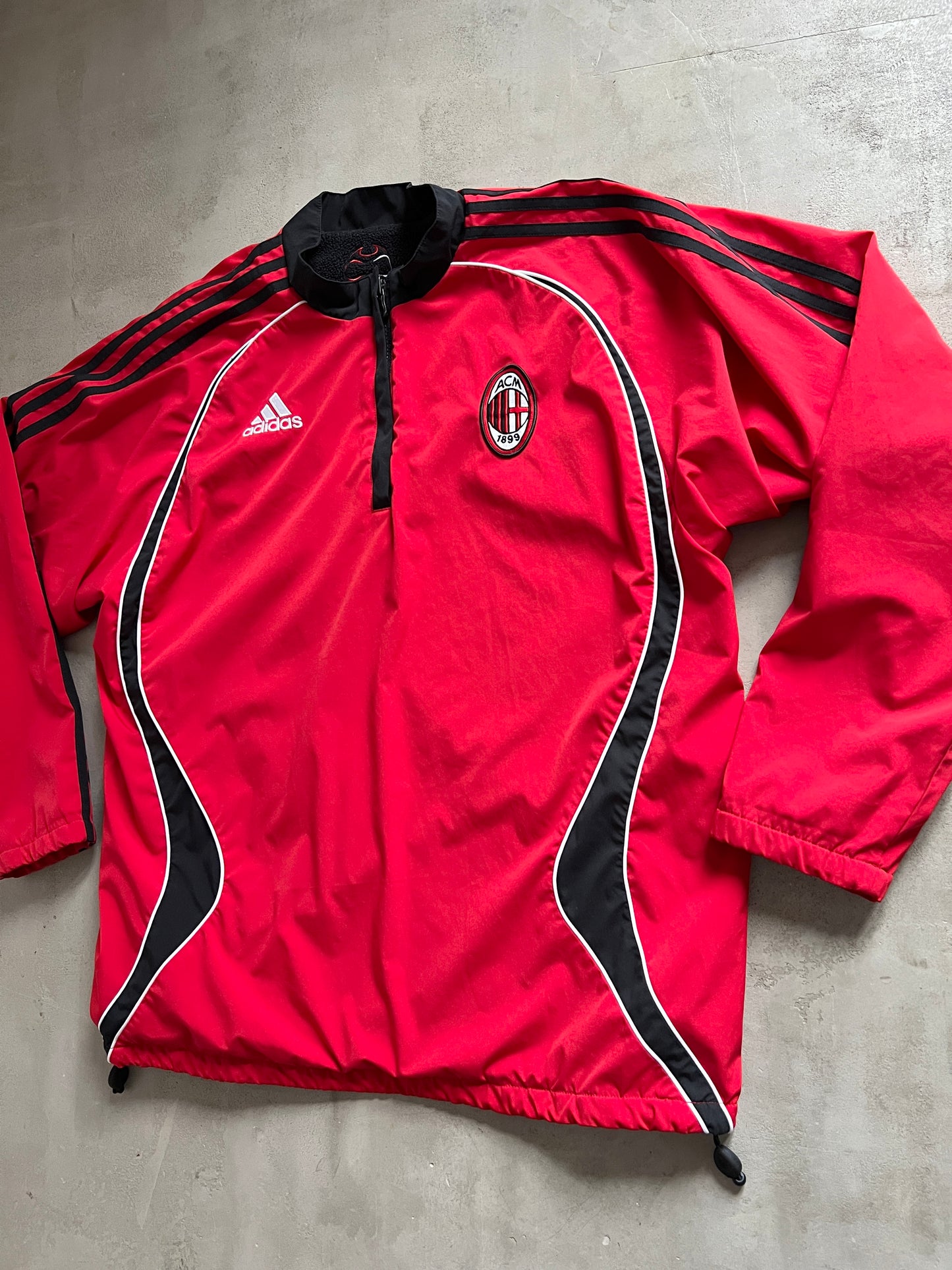 BLACK/RED REVERSIBLE AC MILAN JACKET - 2000S - L/XL
