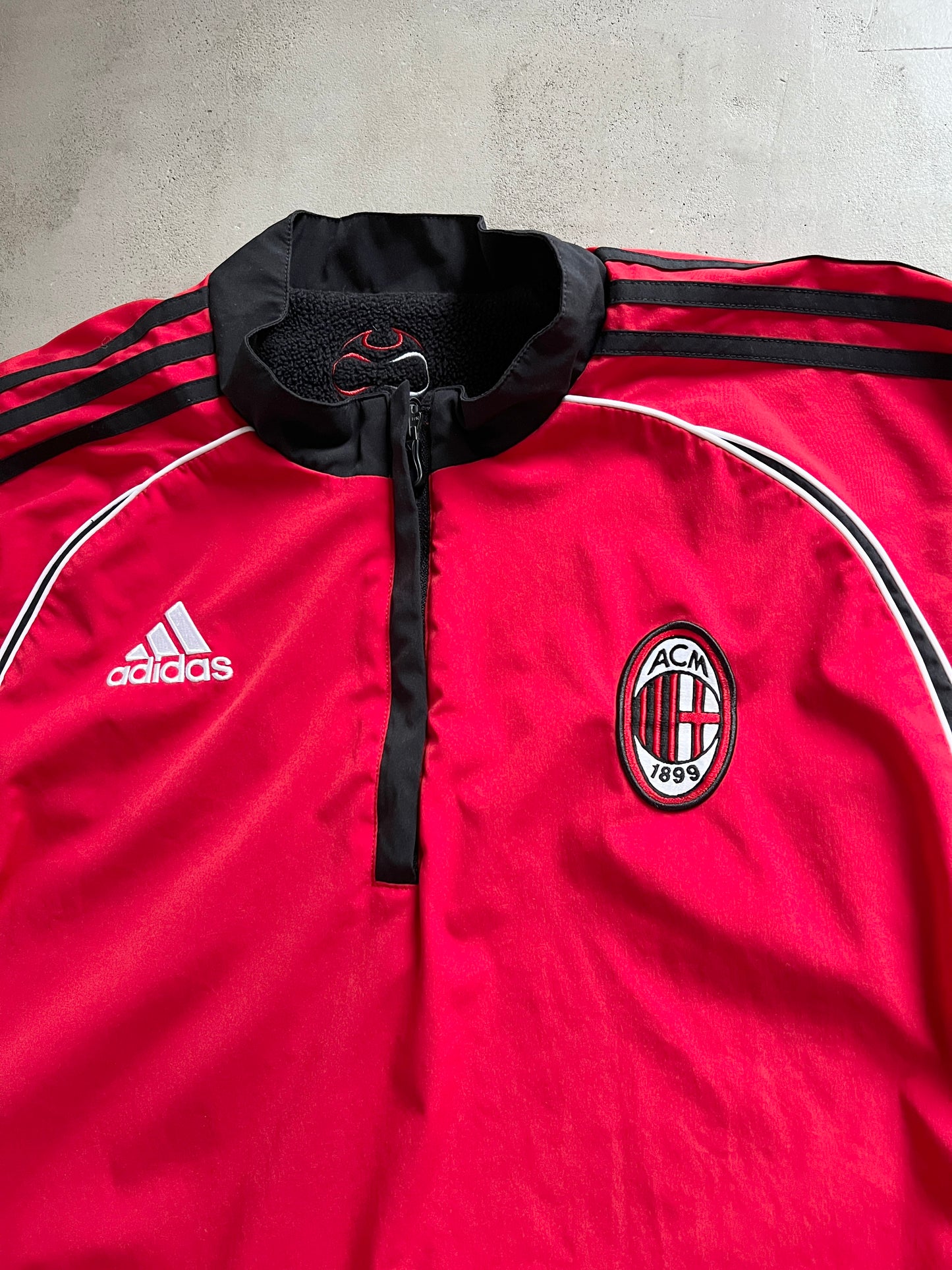 BLACK/RED REVERSIBLE AC MILAN JACKET - 2000S - L/XL