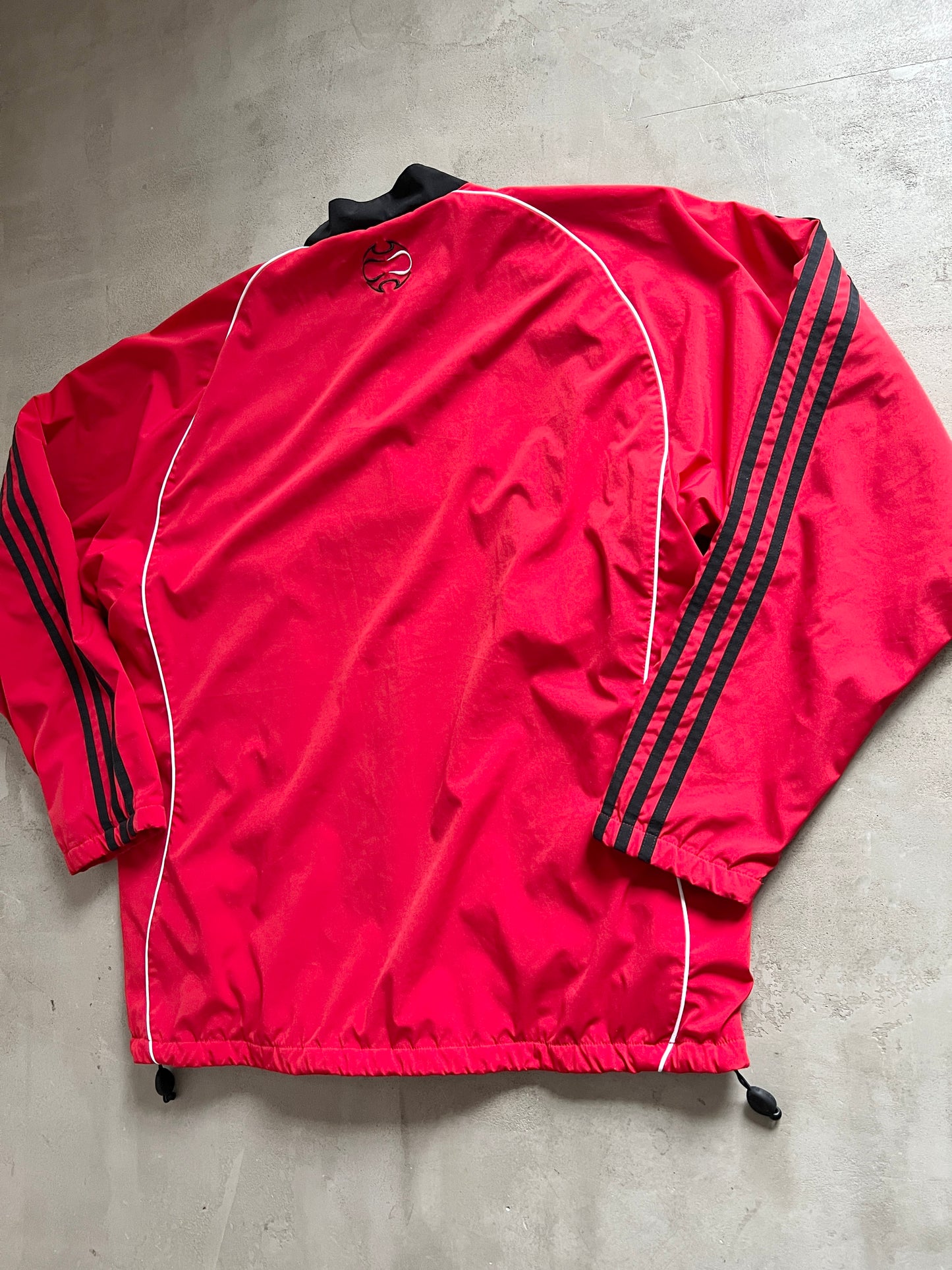 BLACK/RED REVERSIBLE AC MILAN JACKET - 2000S - L/XL