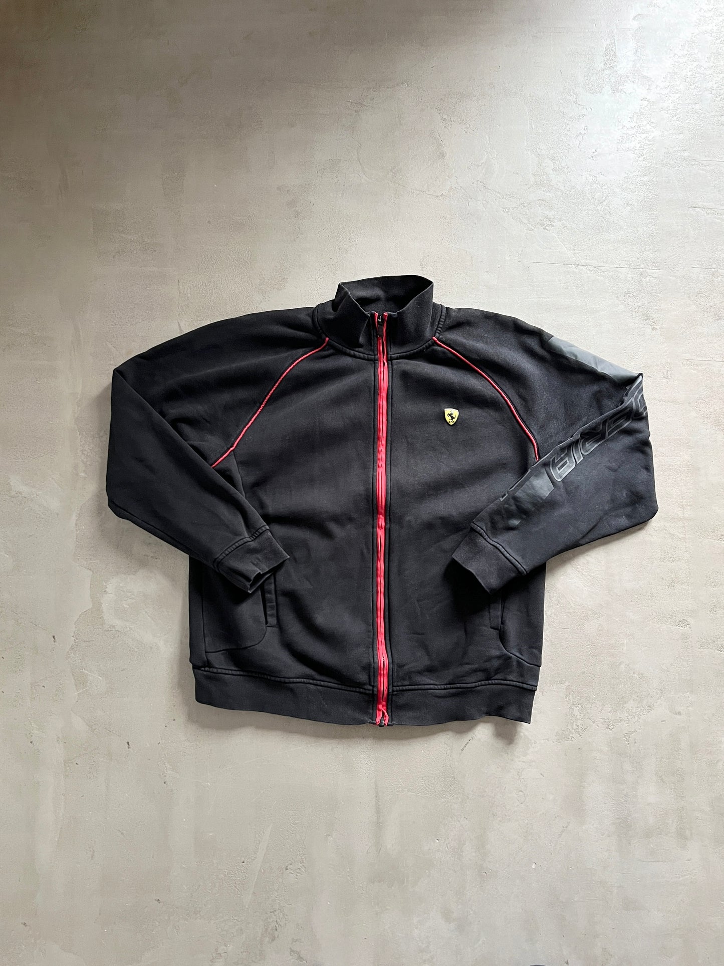 BLACK FERRARI SCUDERIA JACKET - 2000S - S