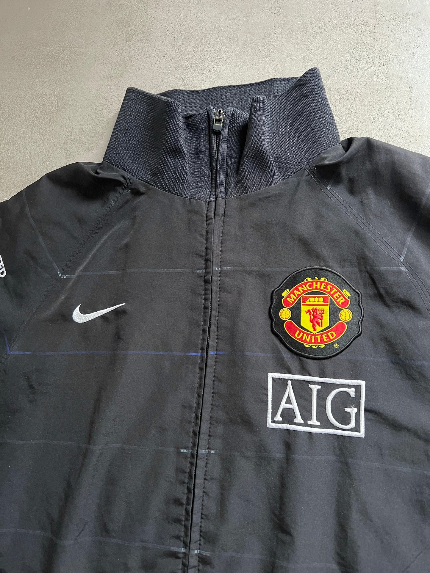 BLACK MANCHESTER UNITED NIKE TRACK JACKET - 2000S -