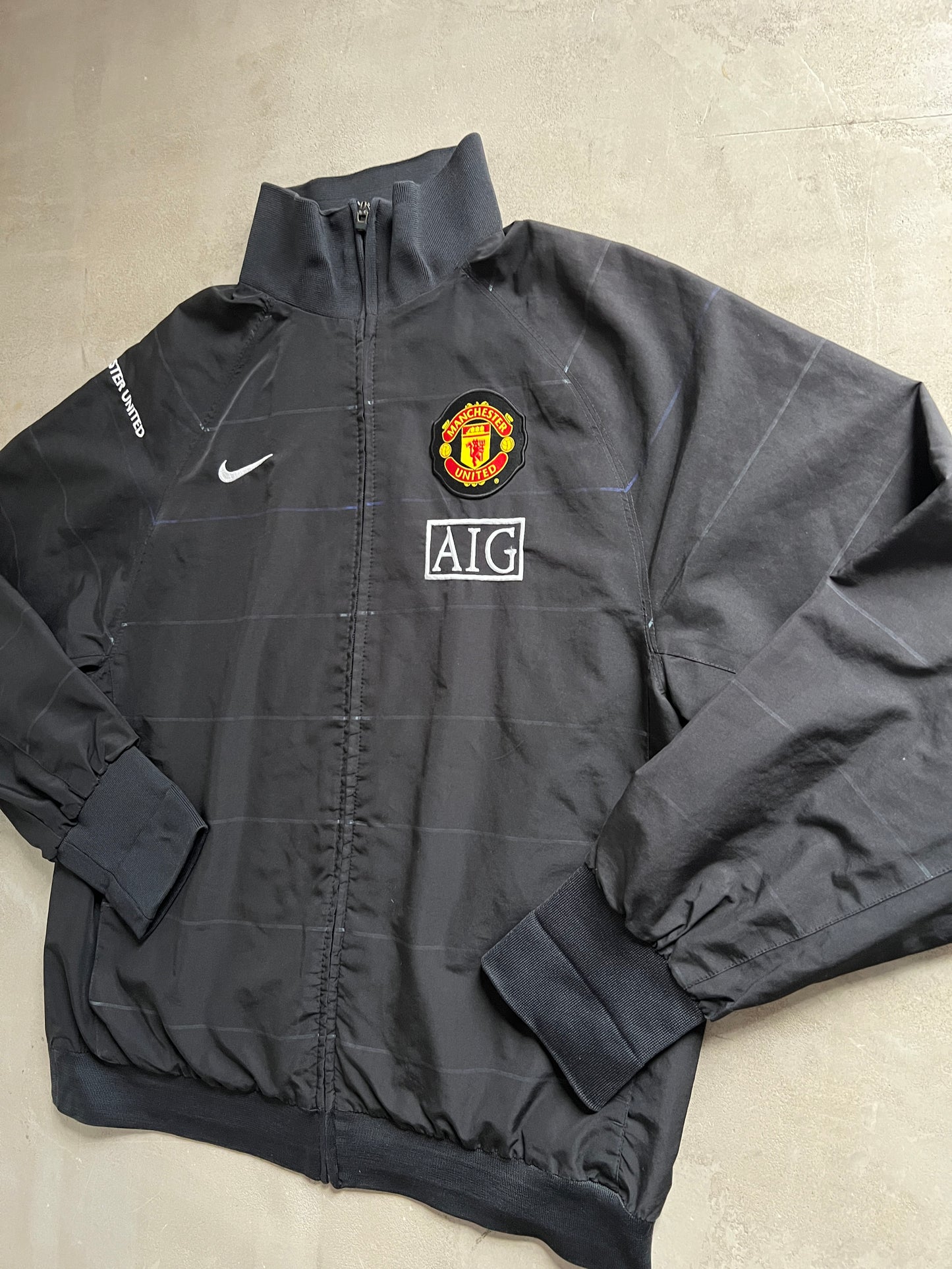 BLACK MANCHESTER UNITED NIKE TRACK JACKET - 2000S -