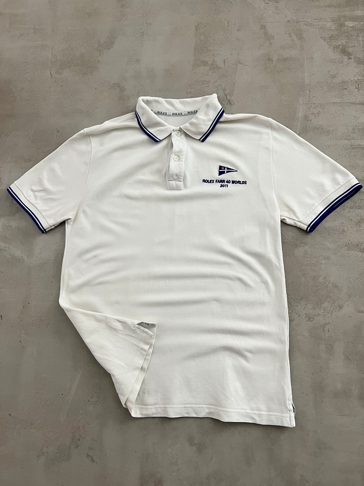 WHITE ROLEX YACHT POLO - 2000S - M
