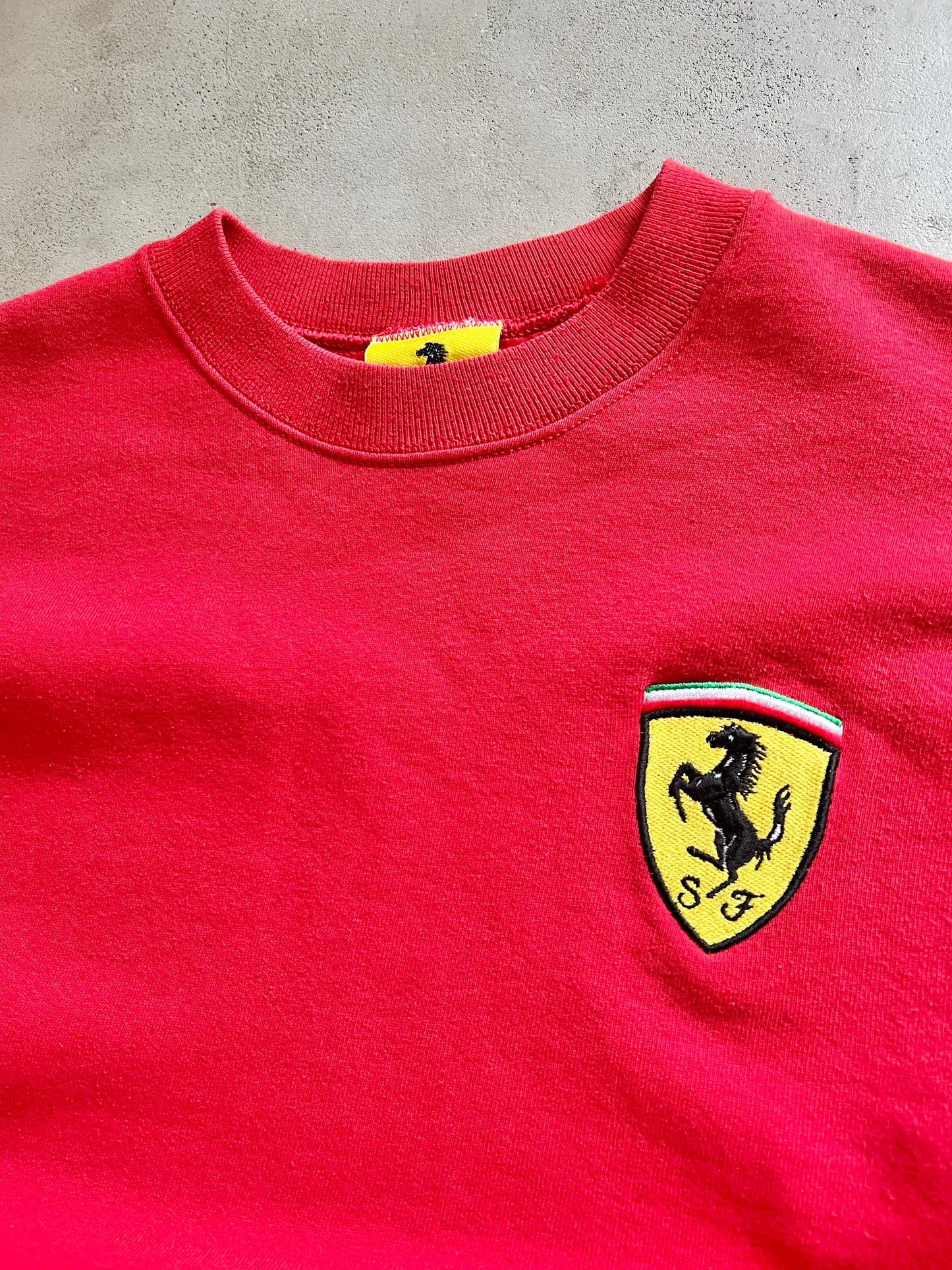 RED FERRARI SWEATER - 1990S - M/L