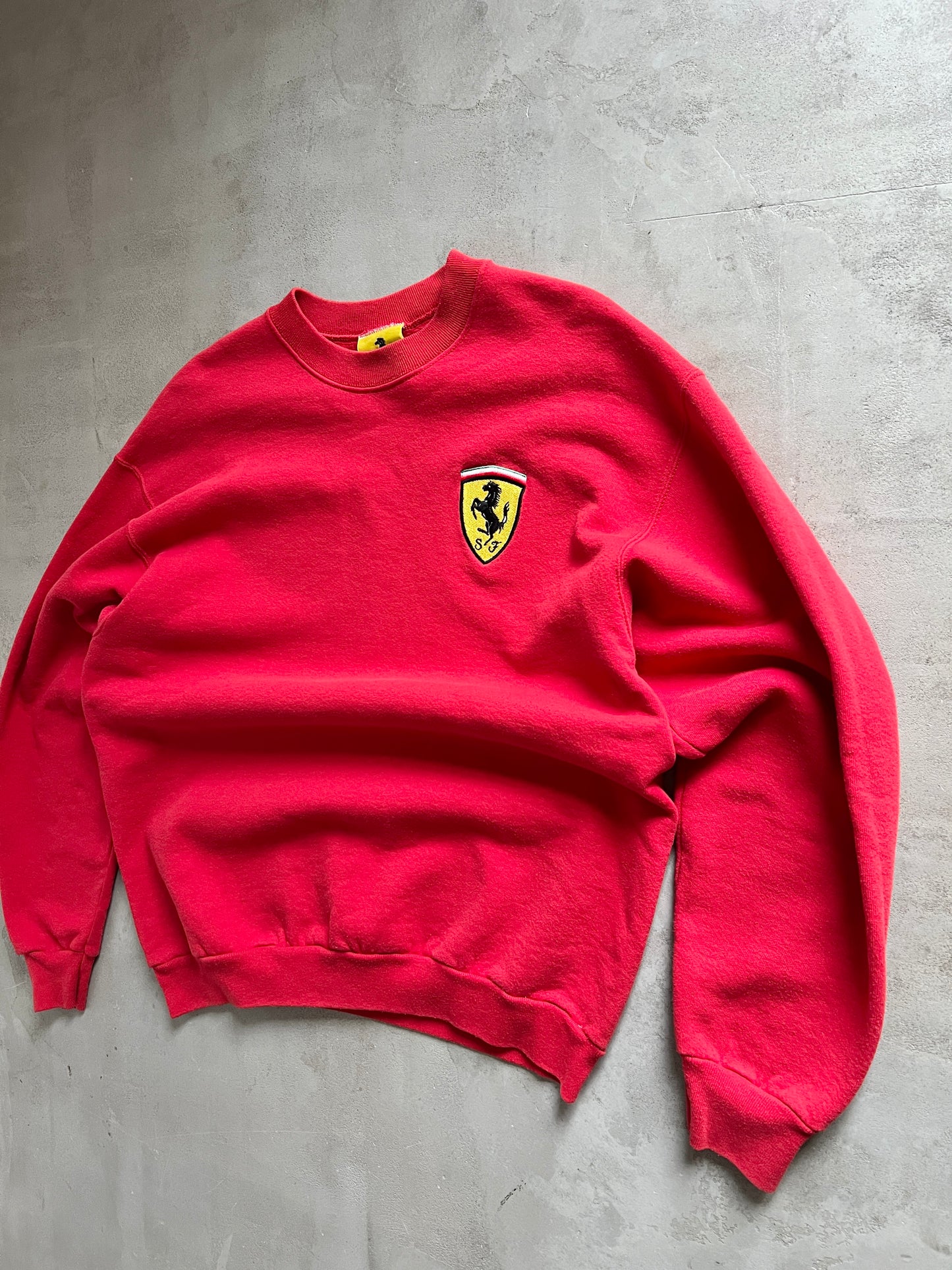 RED FERRARI SWEATER - 1990S - M/L