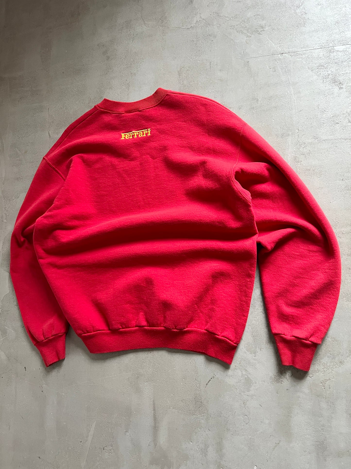 RED FERRARI SWEATER - 1990S - M/L