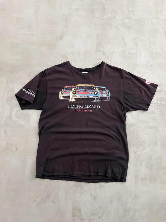 FADED BLACK/PURPLE PORSCHE TEE - 2000S - L