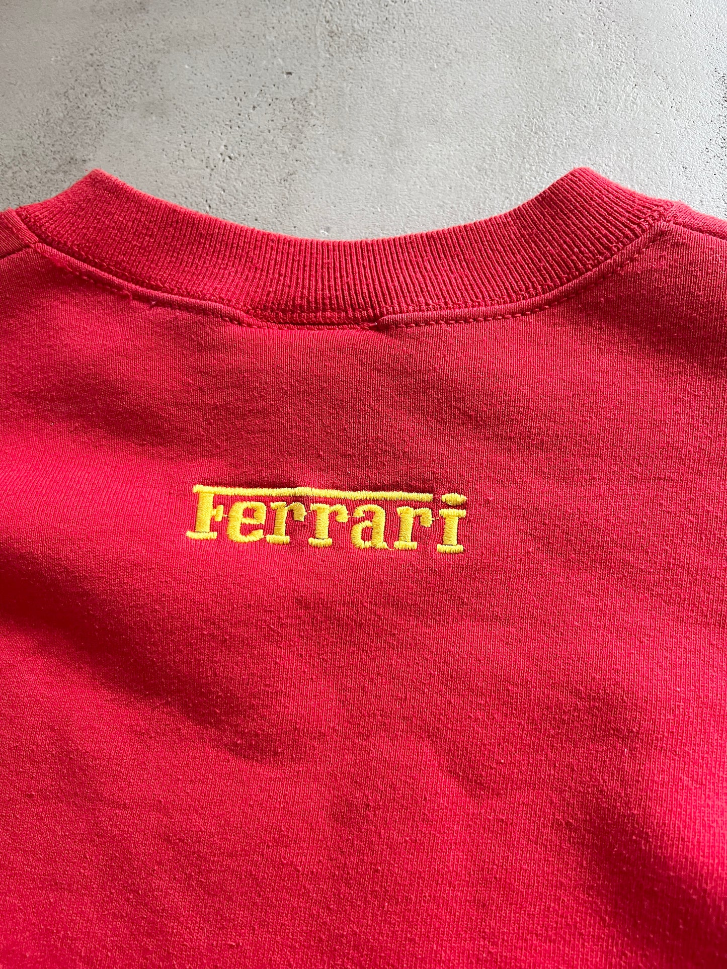 RED FERRARI SWEATER - 1990S - M/L