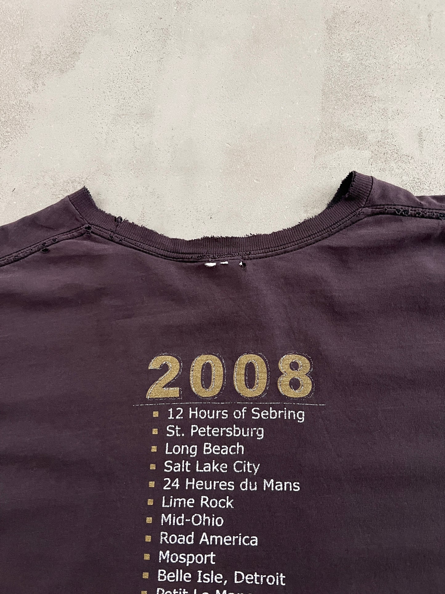 FADED BLACK/PURPLE PORSCHE TEE - 2000S - L