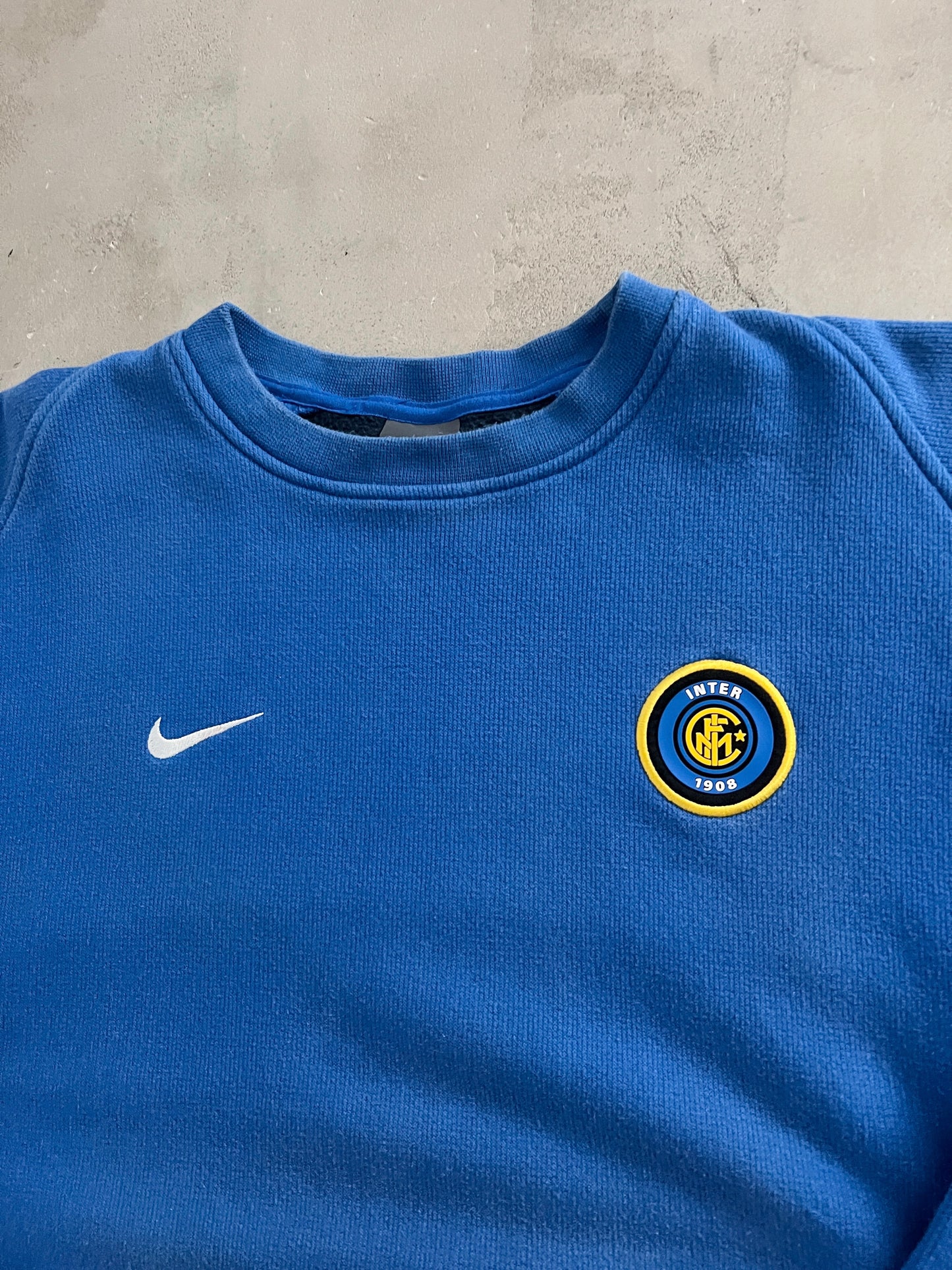 BLUE INTER MILAN NIKE SWEATER - 2000S - S/M