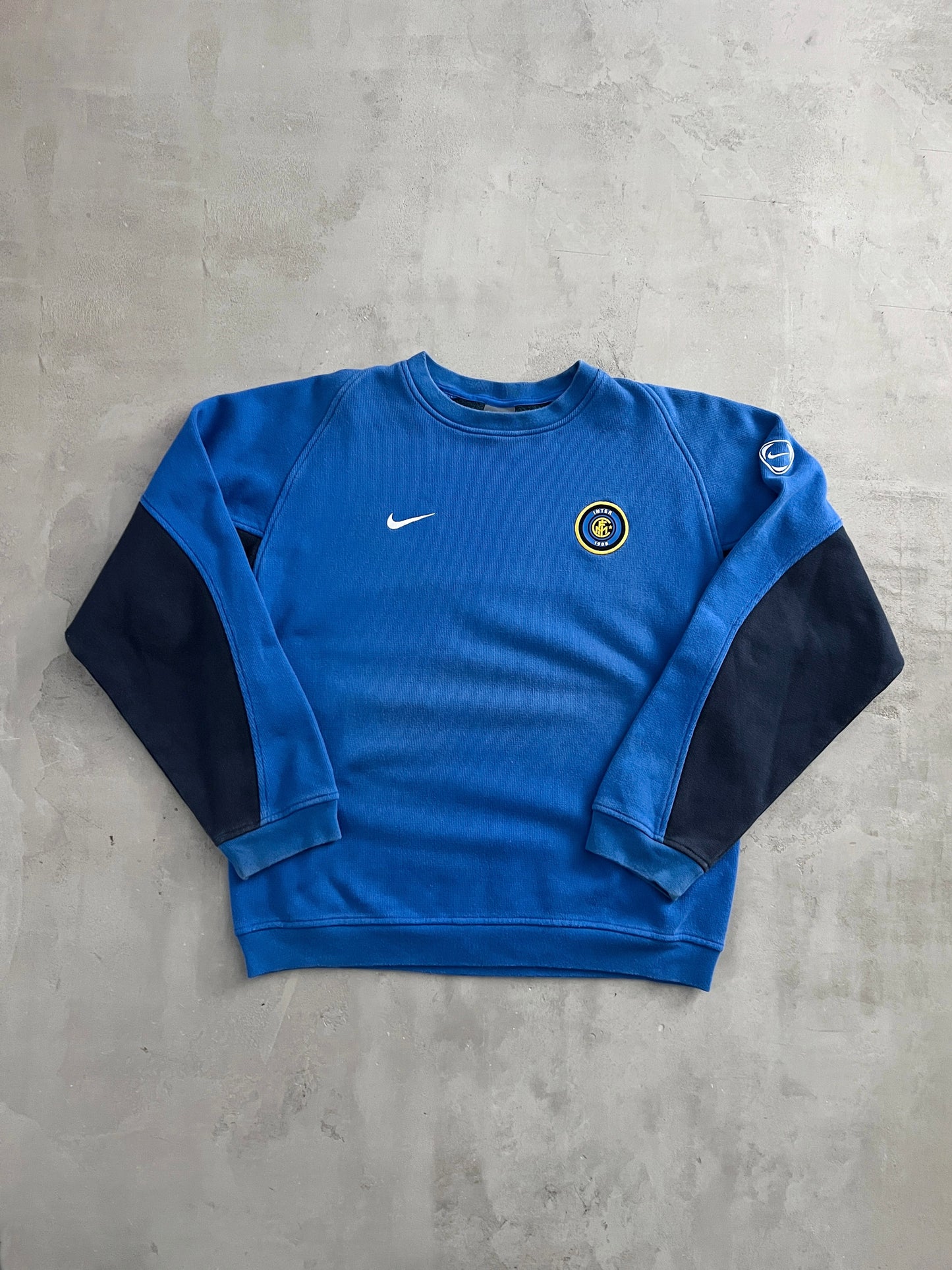 BLUE INTER MILAN NIKE SWEATER - 2000S - S/M