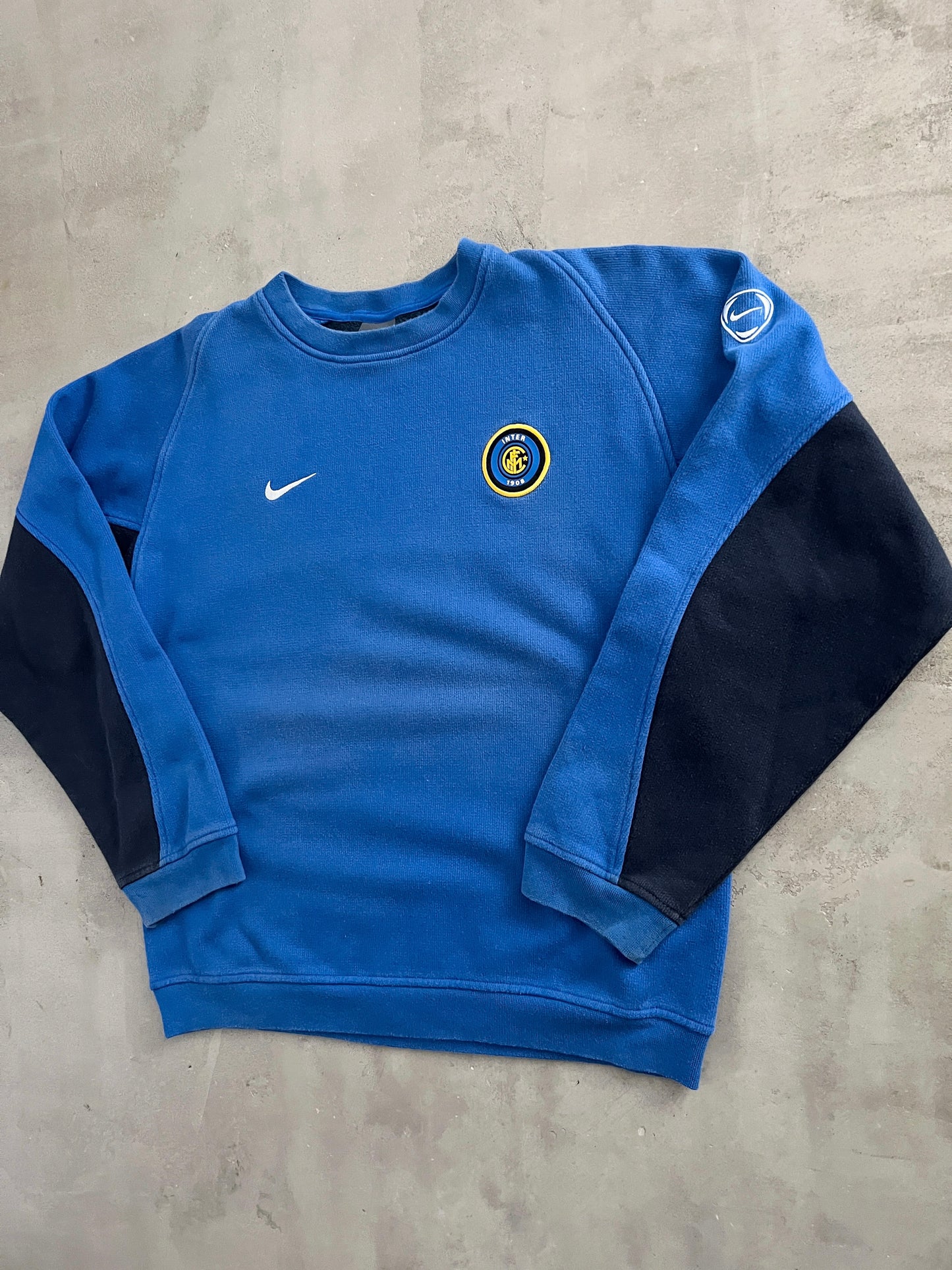 BLUE INTER MILAN NIKE SWEATER - 2000S - S/M