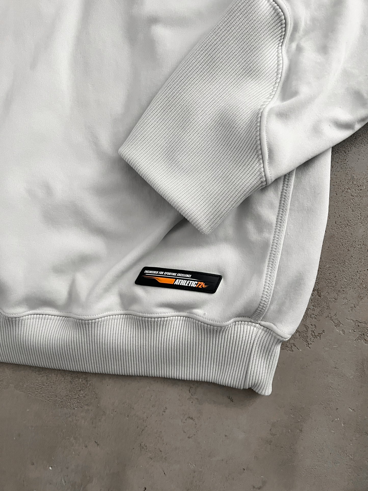 GREY NIKE ATHLETIC HOODIE - 2000S - M/L