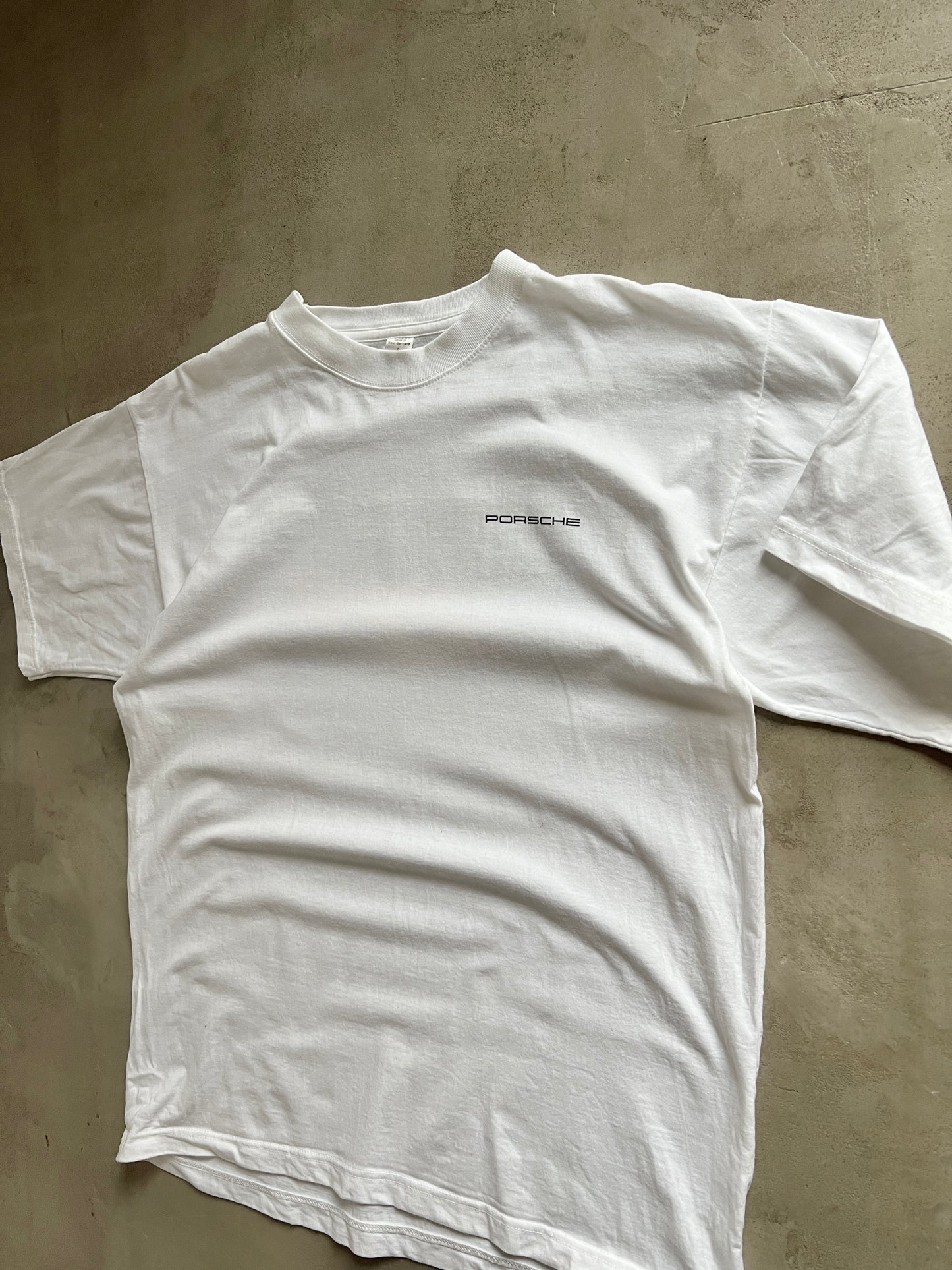 WHITE PORSCHE GRAND PRIX TEE - 2002 - M