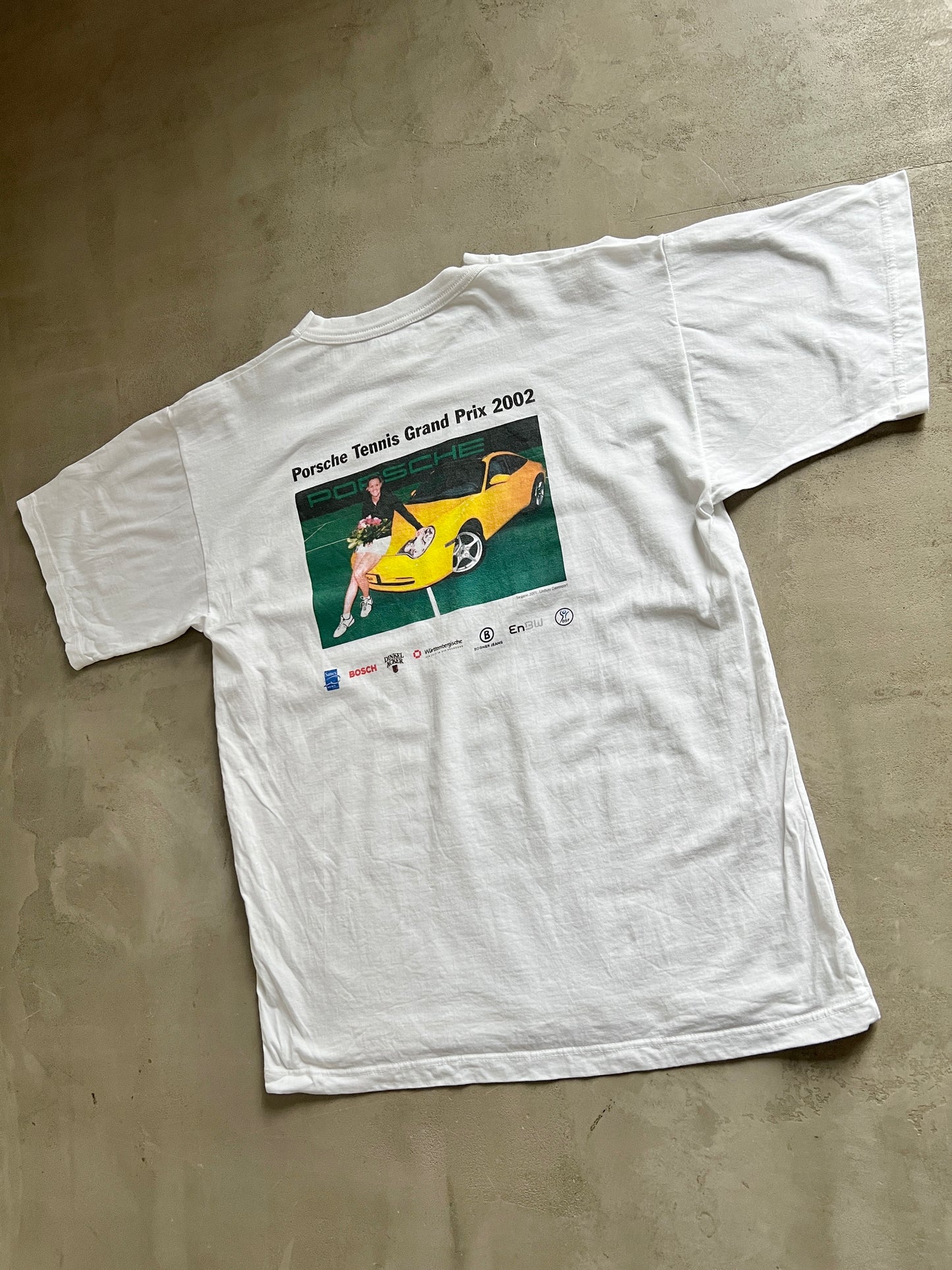 WHITE PORSCHE GRAND PRIX TEE - 2002 - M
