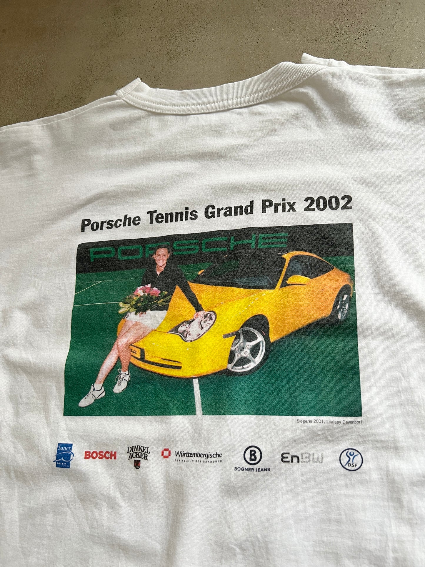 WHITE PORSCHE GRAND PRIX TEE - 2002 - M