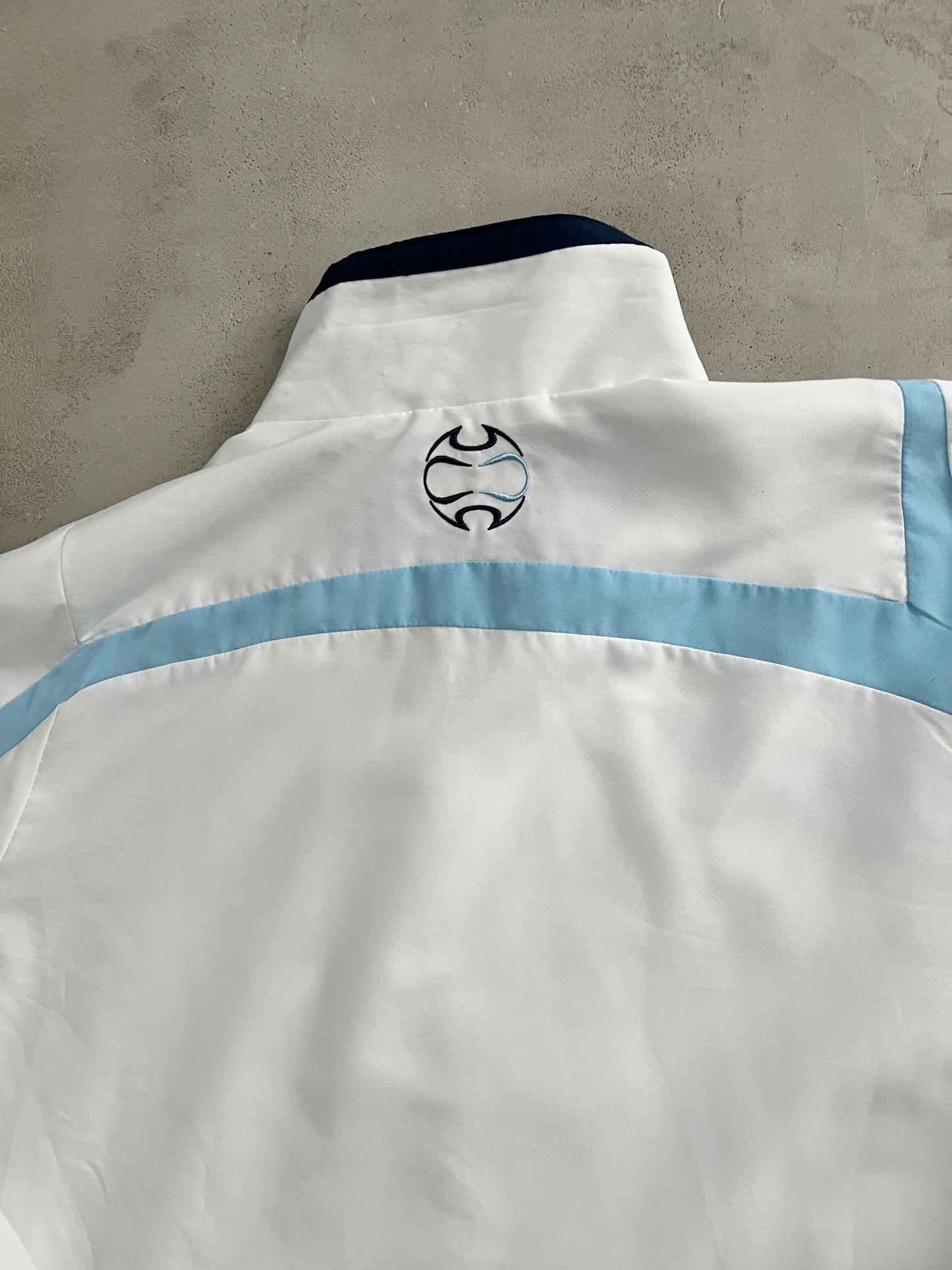 WHITE REAL MADRID JACKET - 2000S - L