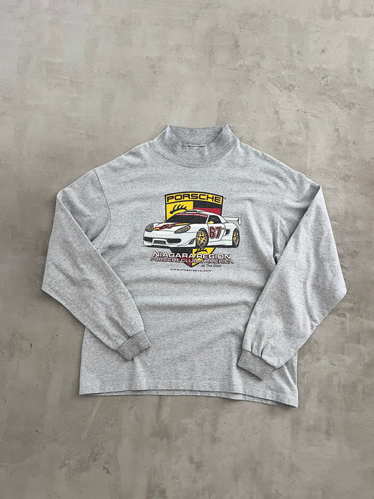 GREY PORSCHE 996 GT2 RACING LONGSLEEVE - 2000S - L