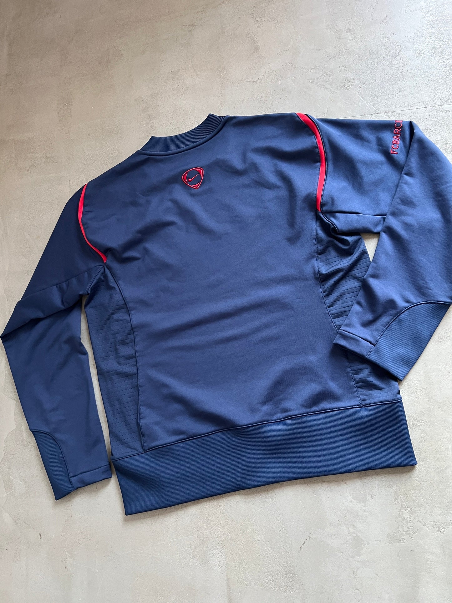 NAVY FC BARCELONA NIKE SWEATER - 2000S - XL/L