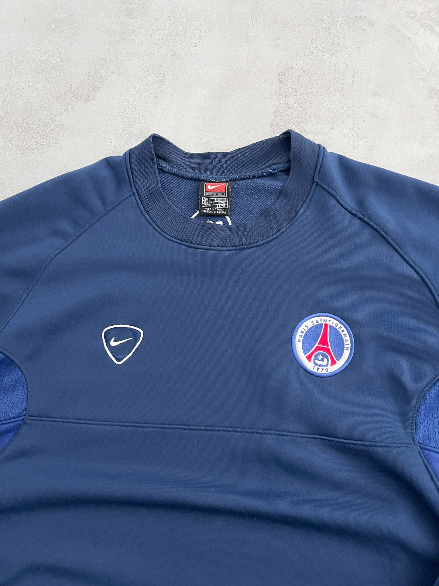 NAVY PSG NIKE SWEATER - 2000S - L