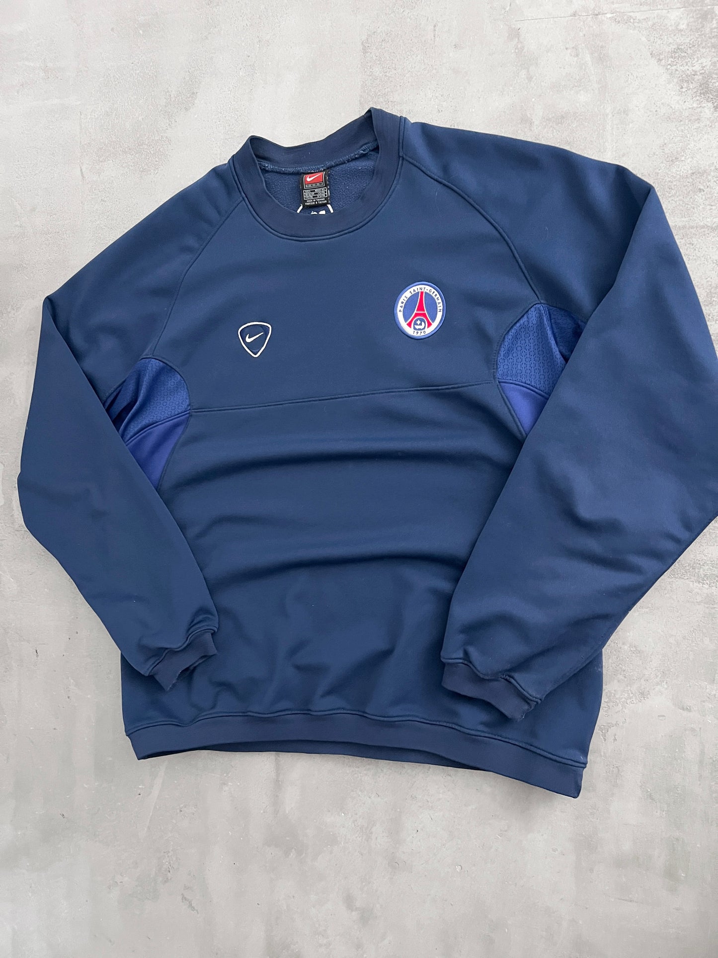 NAVY PSG NIKE SWEATER - 2000S - L