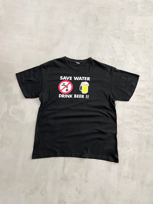 BLACK BEER TEE - 2000S - M