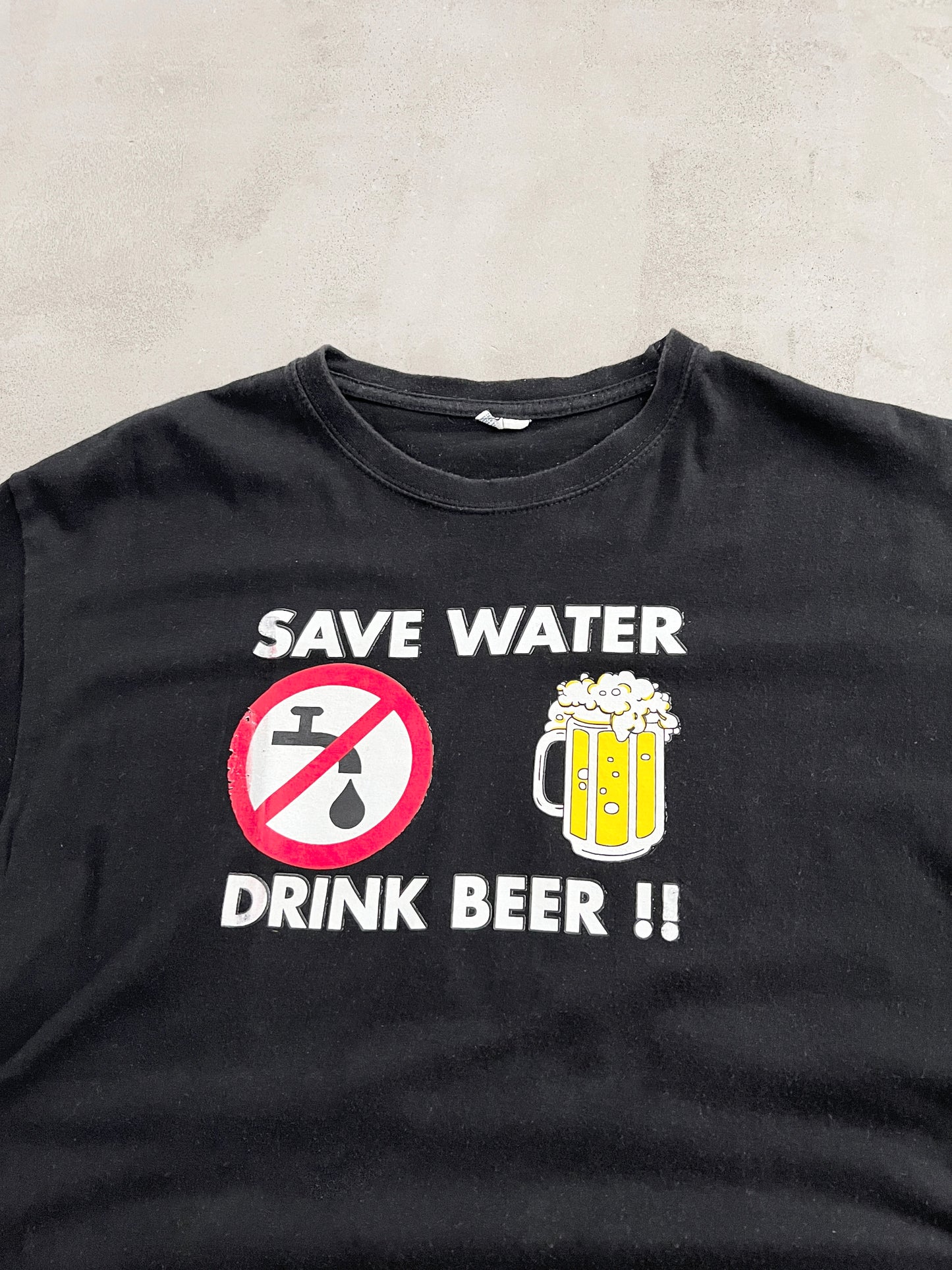 BLACK BEER TEE - 2000S - M