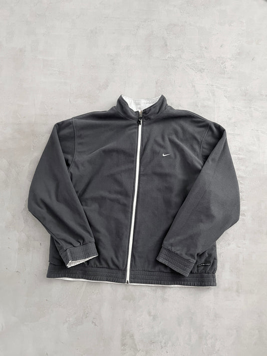 GREY/CREME 2 SIDE NIKE FLEECE - 2000S - XL